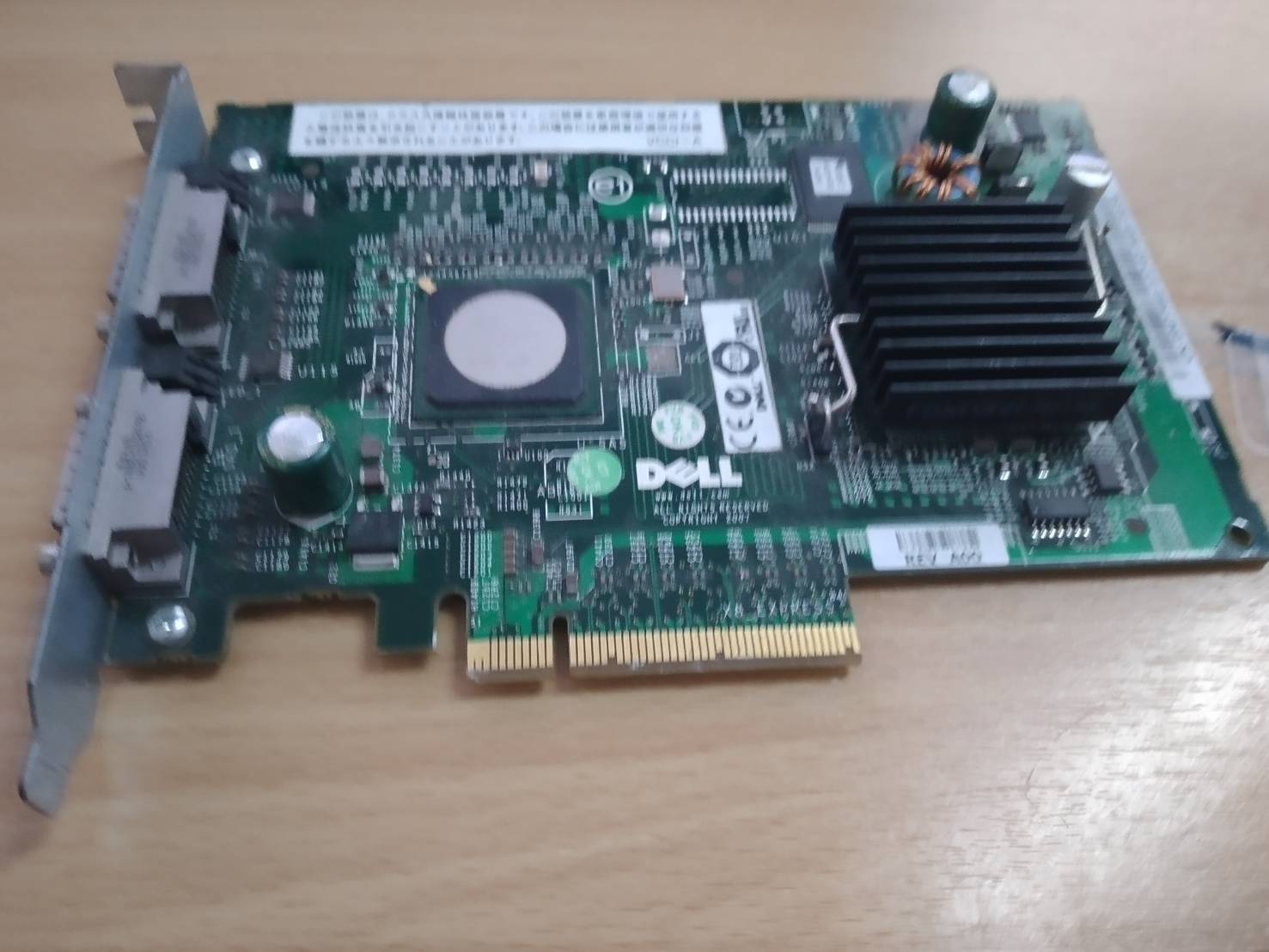 DELL POWEREDGE DUAL SAS 5/E DUAL PCI-E RAID CONTROLLER CARD FD467