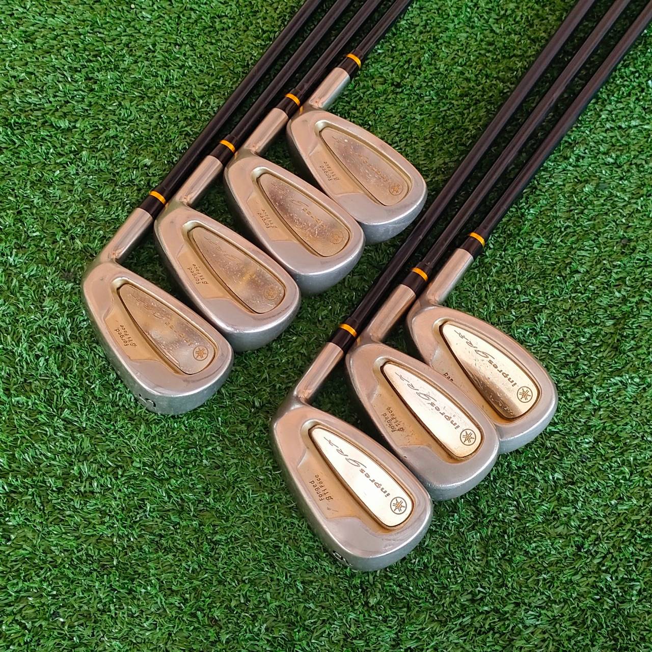 ชุดเหล็ก YAMAHA INPRES GRX มีเหล็ก 5- 9 เเละ PW AW ก้าน YAMAHA INPRES GRX รุ่นนี้พิเศษมากๆ เป็นเหล็ก FORGED ชุดเหล็กที่ FC YAMAHA ตามหา!!! รุ่นนี้พิเศษมากๆ เป็นเหล็ก FORGED พรีเมี่ยมจากประเทศญี่ปุ่นดังเดิม ไม้กอล์ฟมือสอง ของแท้ BY NakaraLuxurious