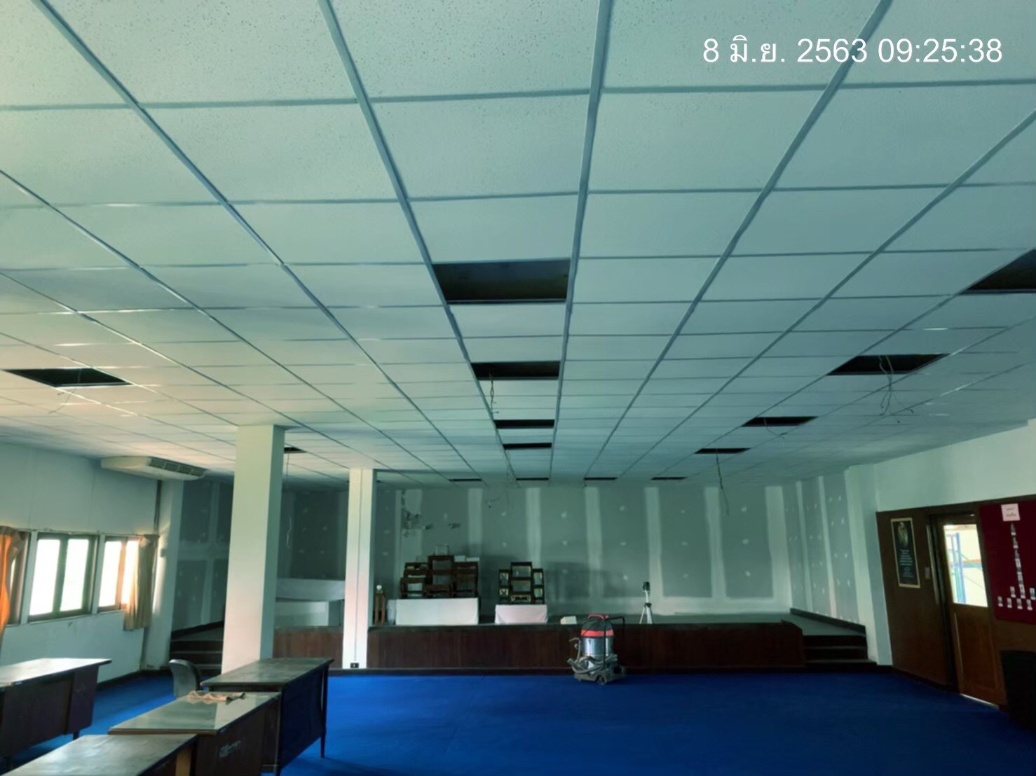 ดุริยางค์ตำรวจ(ปากเกร็ด) ปรับปรุงหลังคา,ฝ้า,เพดาน