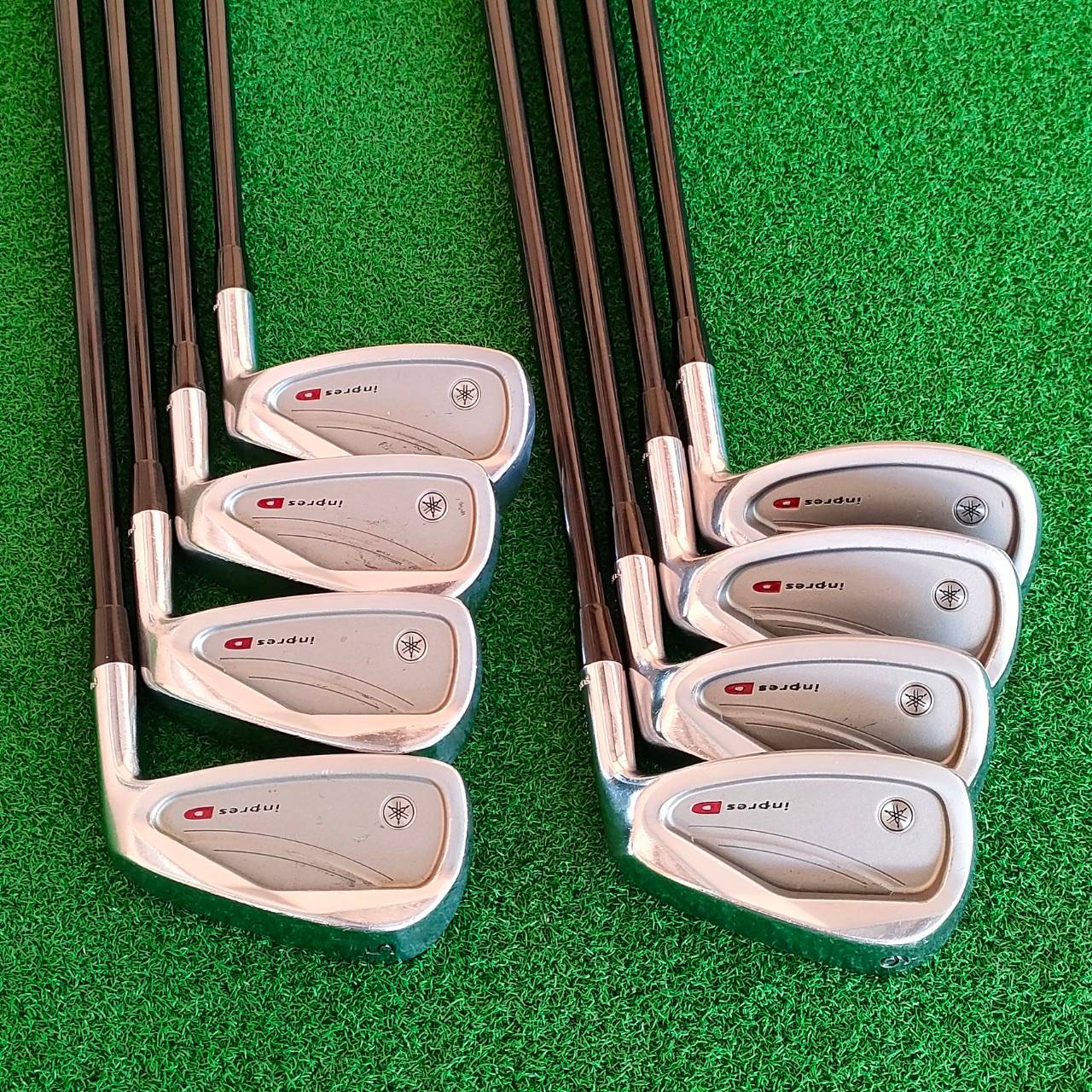 ชุดเหล็ก YAMAHA INPRES D มีเหล็ก 5-9 เเละ PW AW SW ก้าน YAMAHA INPRES D FLEX R สวยเรียบร้อย เดิมๆ ก้านเดิมๆ เหล็กสุดยอดคุณภาพจากญี่ปุ่น ที่ค้มราคามากๆ ของดีครับ