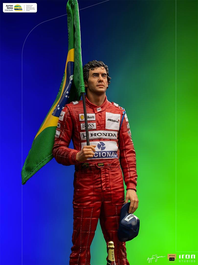 [สั่งจอง]Iron Studios ASENNA39420-10 Deluxe Art Scale 1/10 : Ayrton Senna – GP Brazil 1991