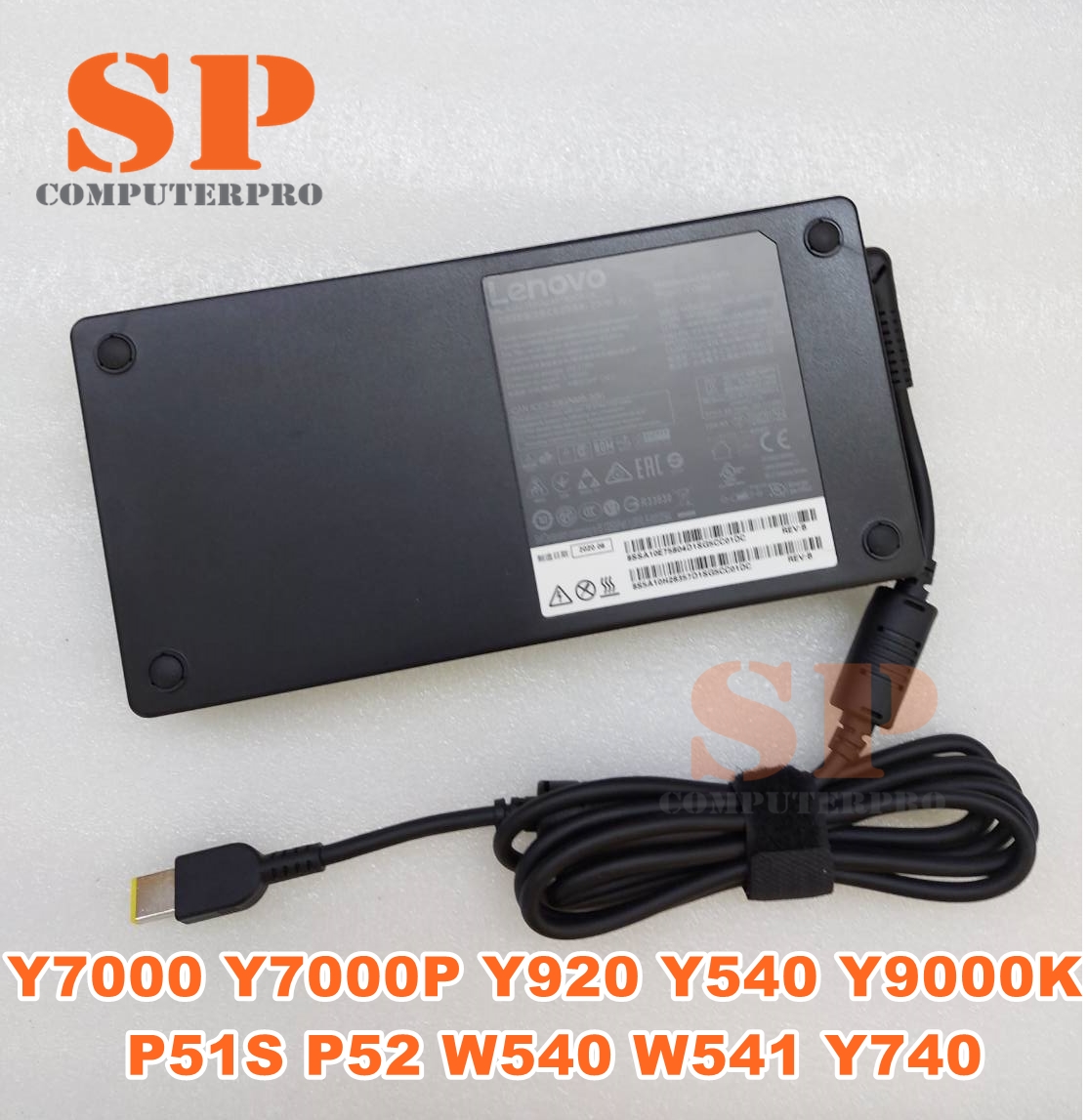 LENOVO ADAPTER อแดปเตอร์ของแท้ LENOVO Legion Y7000 Y7000P Y920 Y540 Y9000K P51S P52 W540 W541: 20V 11.5A USB Pin 230W