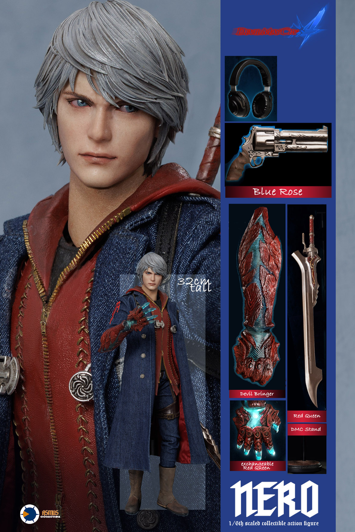 [สั่งจอง]ASMUS TOYS DMC400 1/6 : Devil May Cry Nero