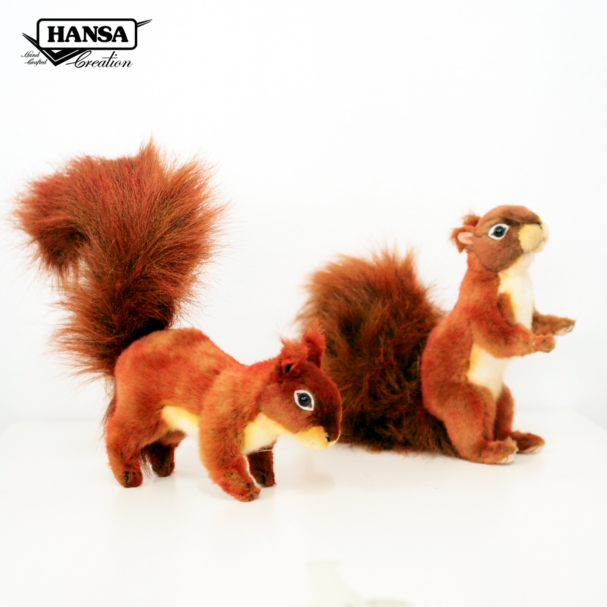 8408 Red Squirrel Standing on 4 Legs 27 cm. L