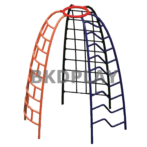 เครื่องเล่นสนาม กลางแจ้ง เหล็ก ชุดอุปกรณ์ โดมปีนป่าย 3 ทาง Outdoor Playground, ราคาโรงงาน สินค้าสั่งผลิต 10-20 วัน
