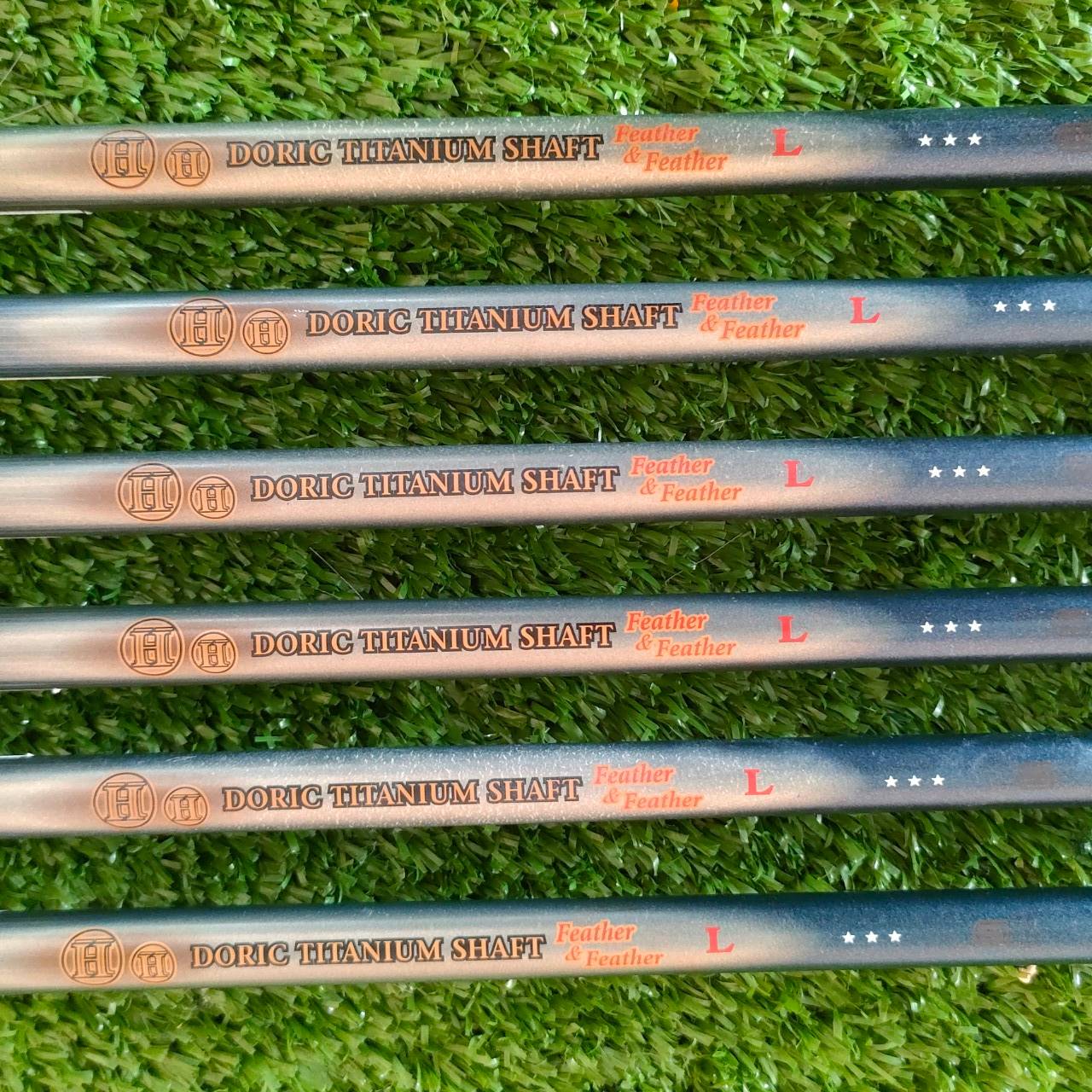 ** ไม้กอล์ฟสำหรับผู้หญิง ** ชุดเหล็ก HONMA GOLF Twin Marks Feather&Feather เหล็ก 6-11 ก้าน DORIC TITANIUM FLEX L *** ก้านระดับ สามดาว *** ไม้กอล์ฟมือสอง ของแท้ BY NakaraLuxurious