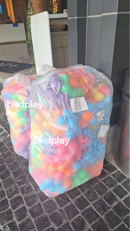 ลูกบอลบ้านบอล มี มอก.ลูกบอล7.5ซม. คละสี สีสดใส ราคาต่อ100 ลูก ลูกบอลบ่อบอล (3นิ้ว) ลูกบอลในห้าง พลาสติกหนา ทนทาน สีสดสวย