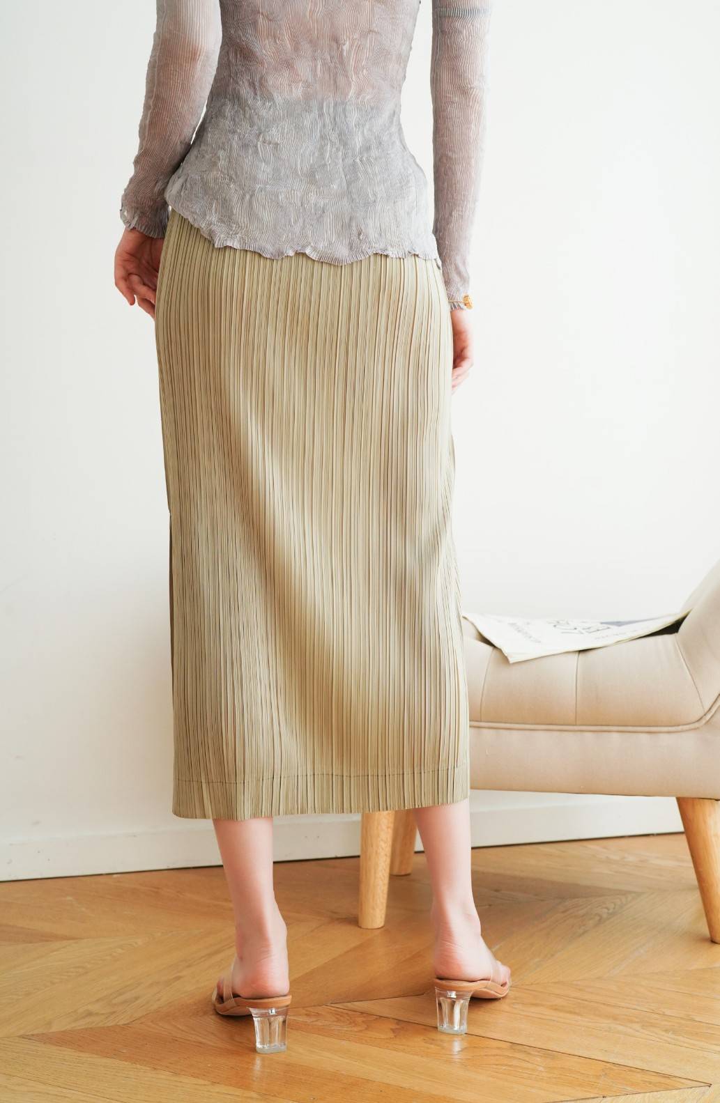 ยาว 32นิ้ว! 2MUAY รุ่น GJO7127 กระโปรงผู้หญิง กระโปรงอัดพลีทคุณภาพ 12สี FREE SIZE SIMPLY PLEATED SKIRT