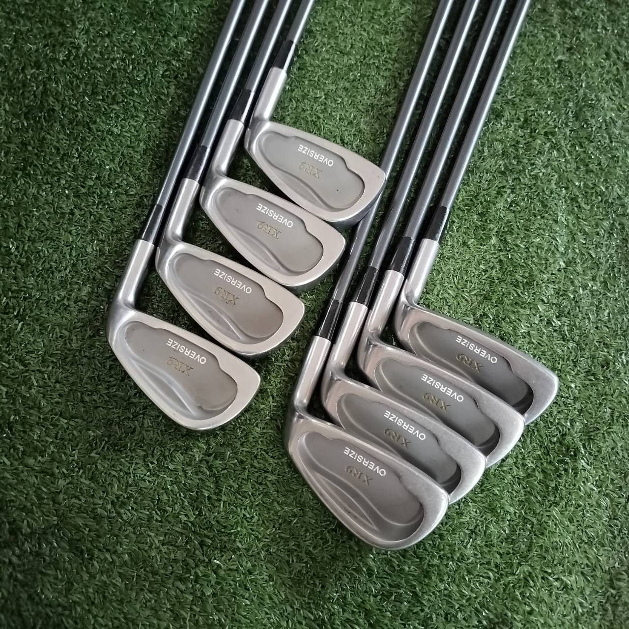 ** ขาดเหล็ก 7 ** ชุดเหล็ก MIZUNO XR9 OVERSIZE มีเหล็ก 3 4 5 6 8 9 P S ค่ะ ก้านกราไฟต์ MIZUNO FLEX SR ก้านเดิมทั้งหมด กราไฟต์สุดยอดคุณภาพ ไม้กอล์ฟพรีเมี่ยมมือสอง ของแท้ By NakaraLuxurious
