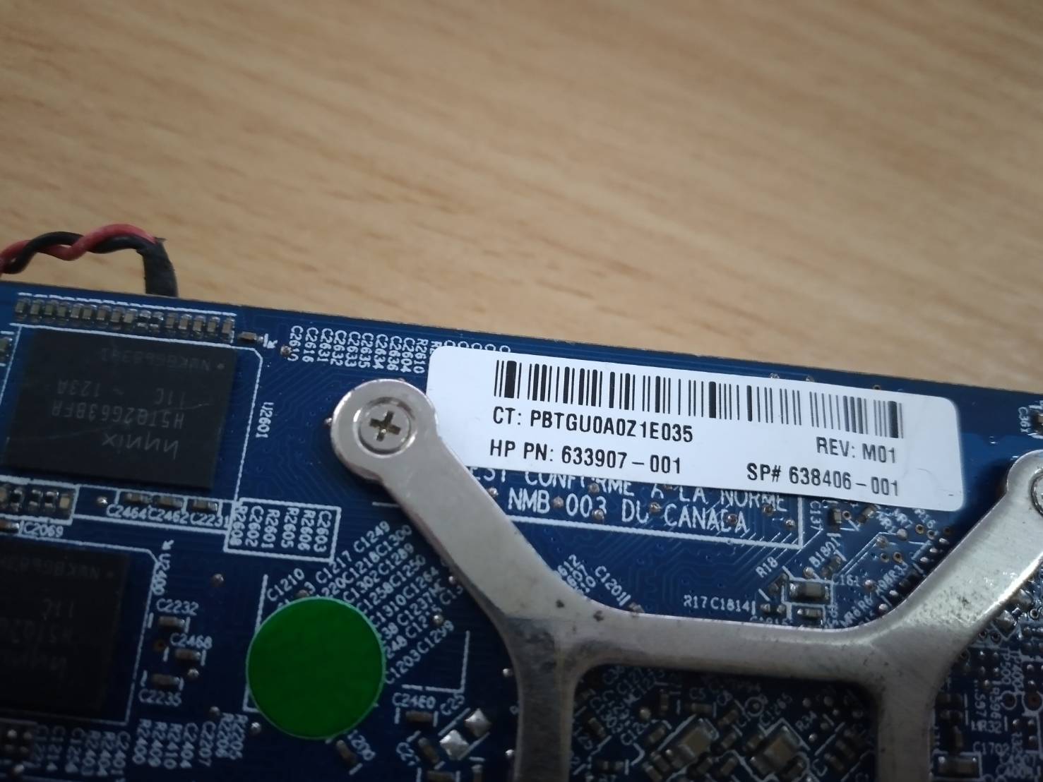 ATI RADEON HD 6570 2GB PCIE HDMI/DVI VIDEO CARD HP 633907-001