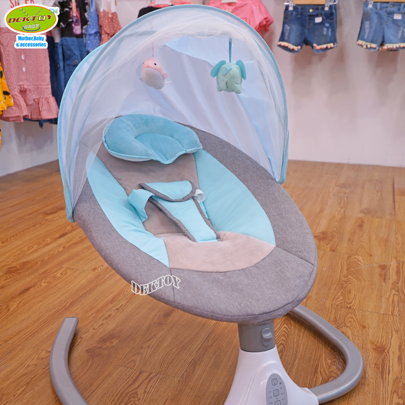 Sanpaulo เปลไกวเด็กไฟฟ้า เปลไฟฟ้า รุ่น SY608 สีฟ้า