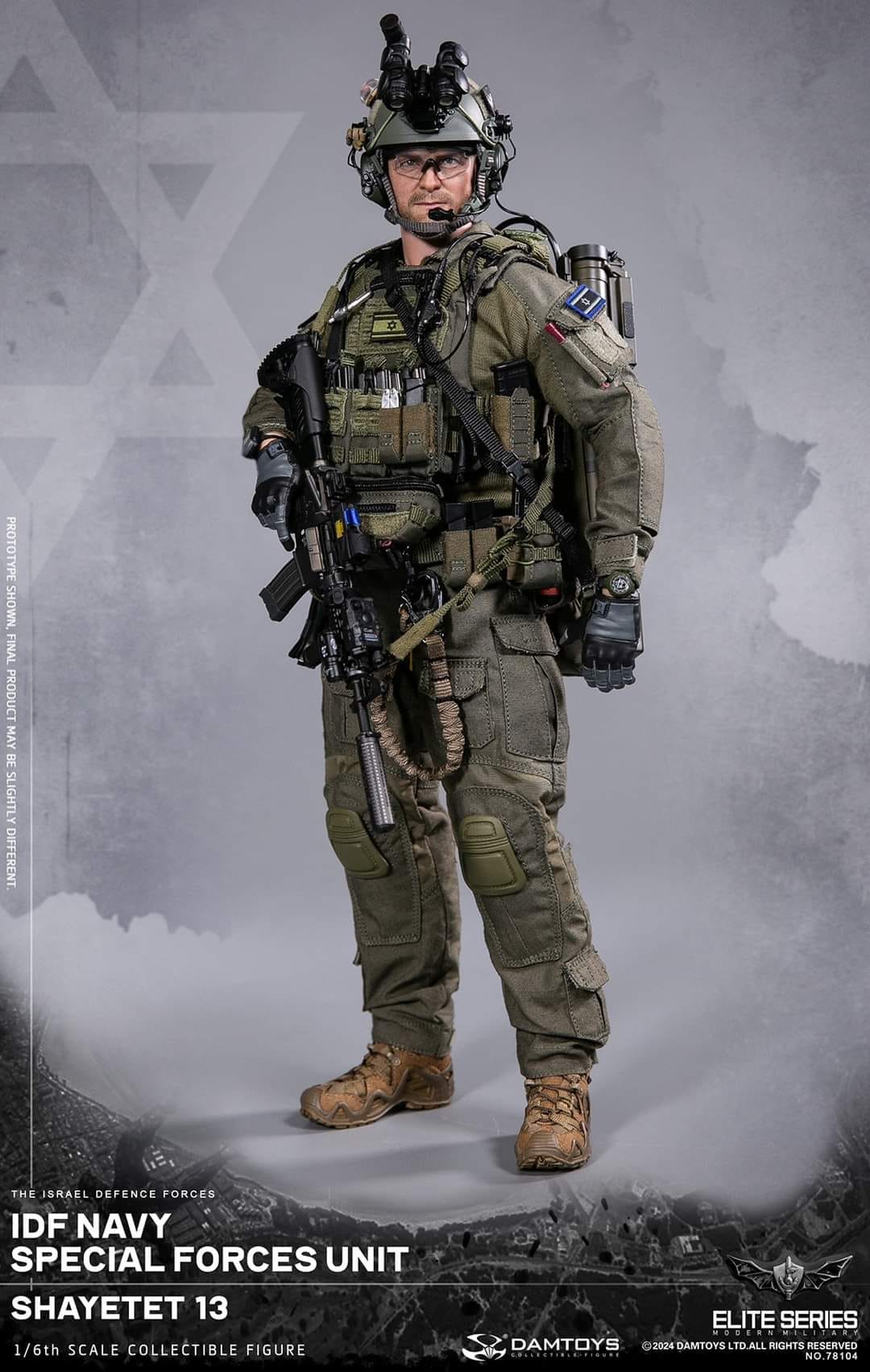 [สั่งจอง]DAMTOYS 78104 1/6 : IDF Navy special forces unit Shayetet 13 Action Figure