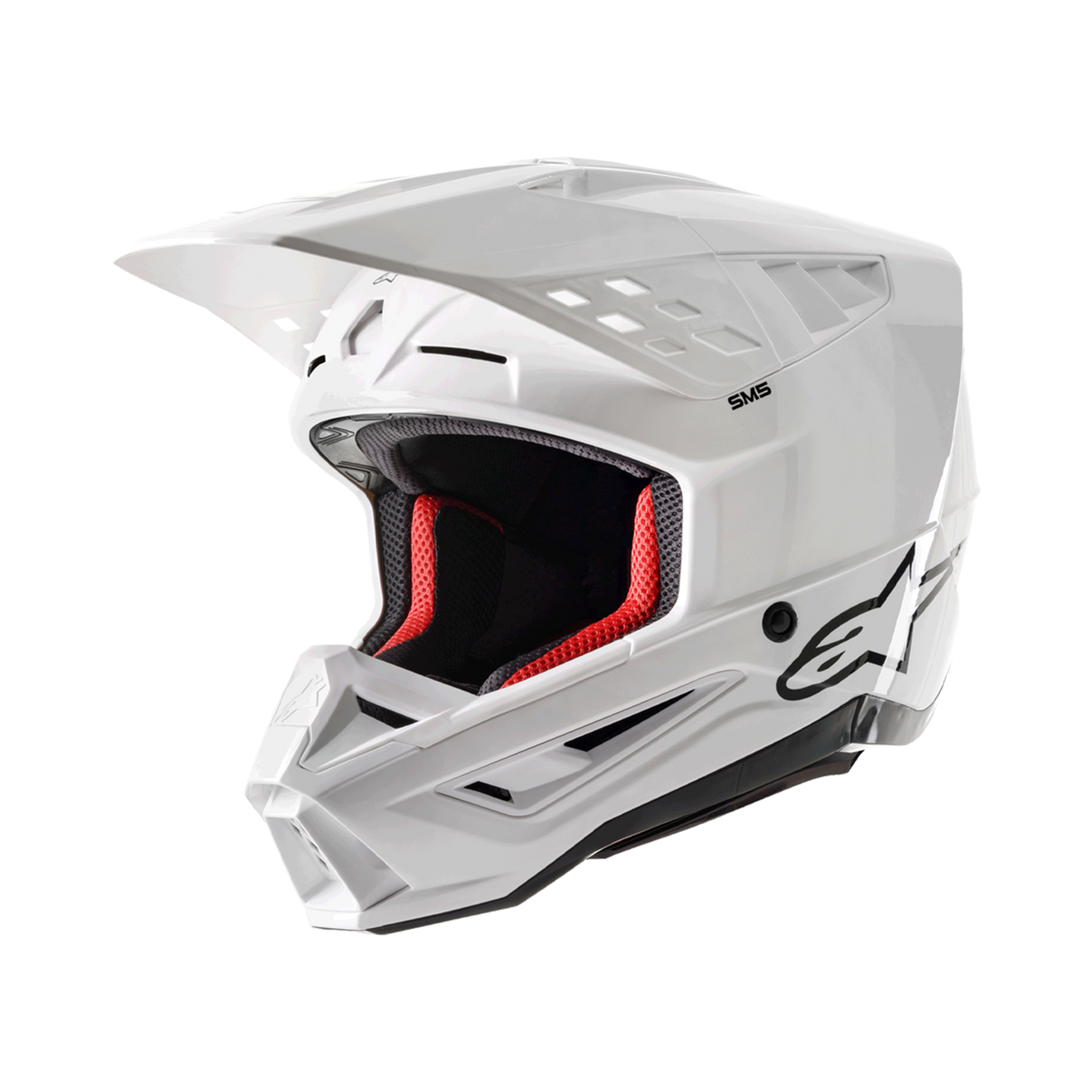 Alpinestars SM5 Solid Helmet - White Glossy