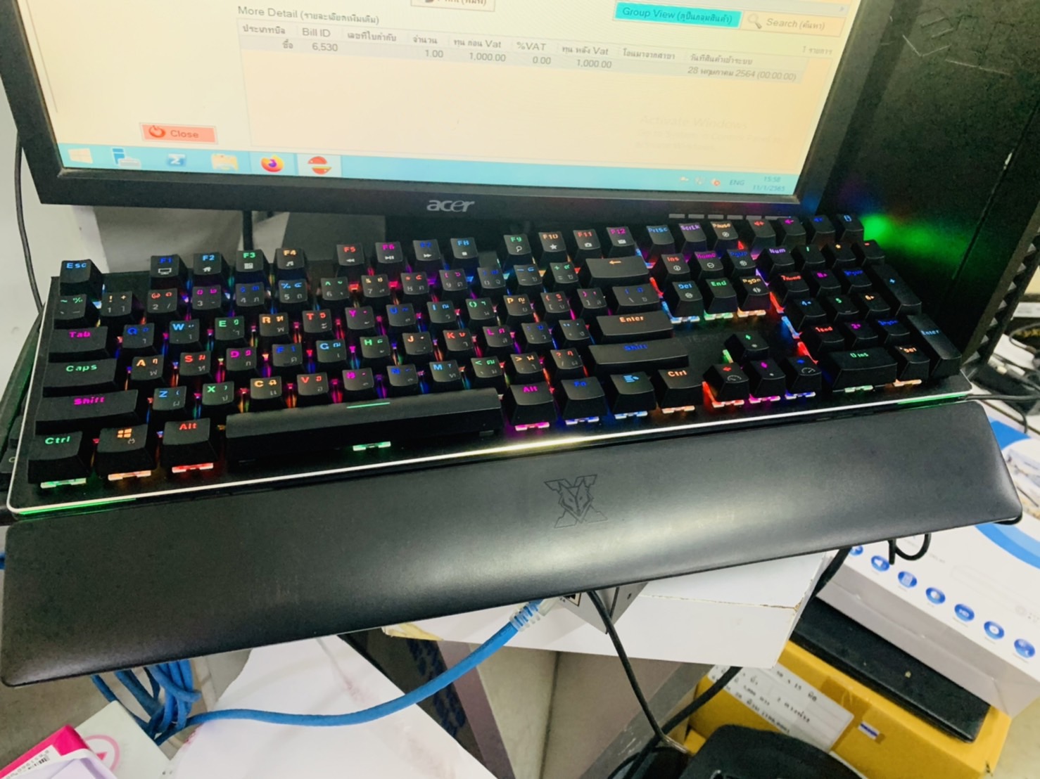 คีย์บอร์ KEYBOARD NUBWO X30 TERMINATOR (OUTEMU BLUE SWITCH) (RGB LED) (EN/TH)