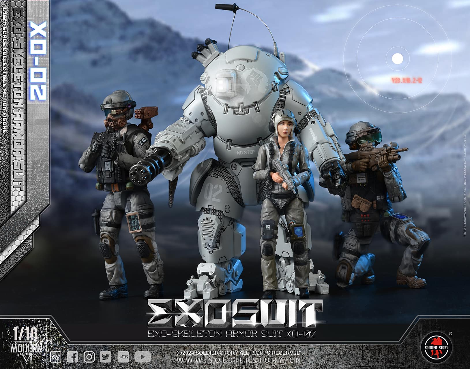 [สั่งจอง] SoldierStory SSE002 1/18 : EXO-Skeleton Armor Suit XO-02