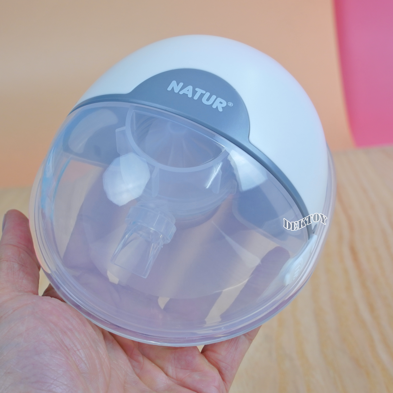 Natur เนเจอร์ เครื่องปั๊มนมไร้สาย รุ่น มูฟ ปั๊มนมสะดวก ไม่ต้องจับ 80190