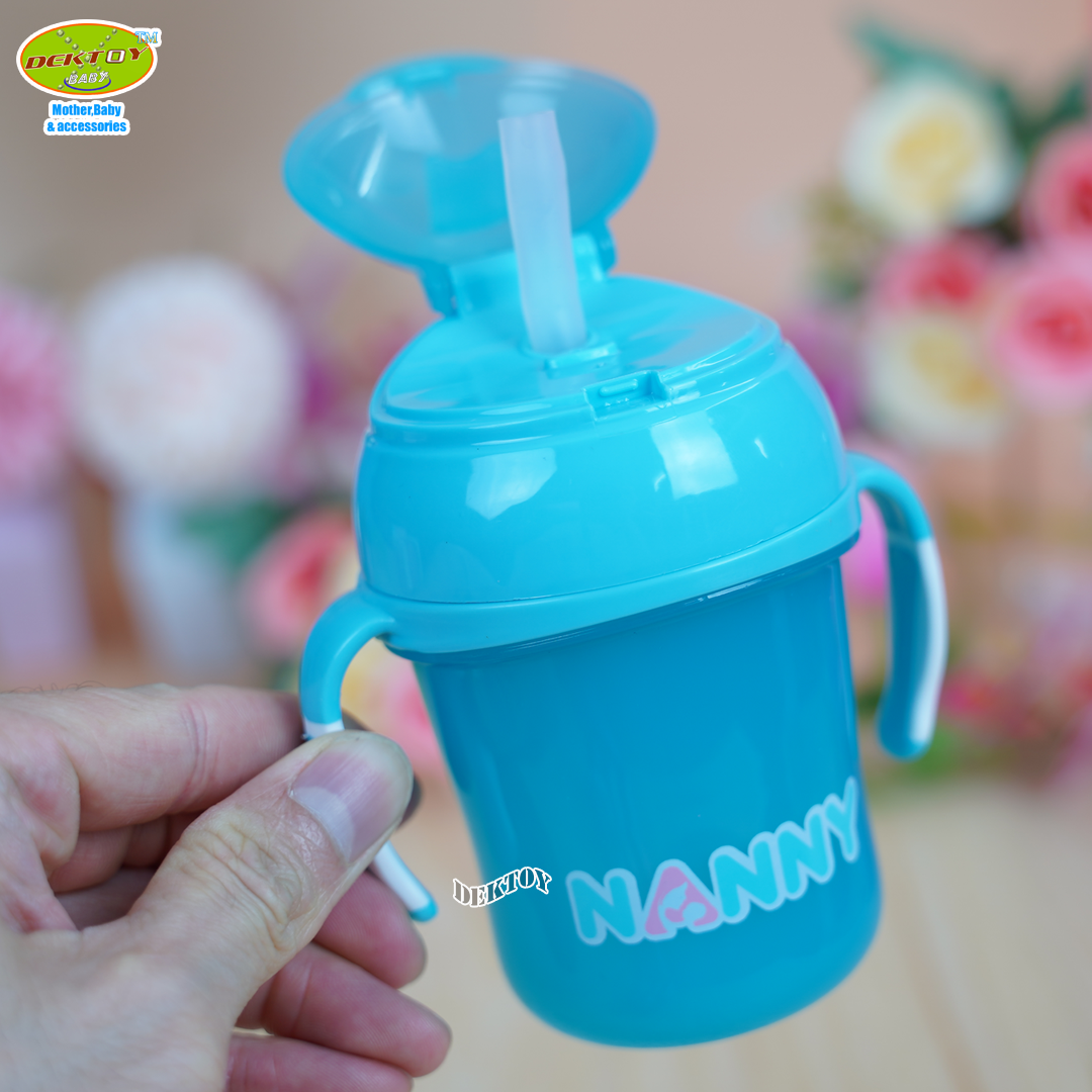 Nanny แนนนี่ ถ้วยหัดดื่มพร้อมหลอดแนนนี่ 8 ออนซ์ N104-C