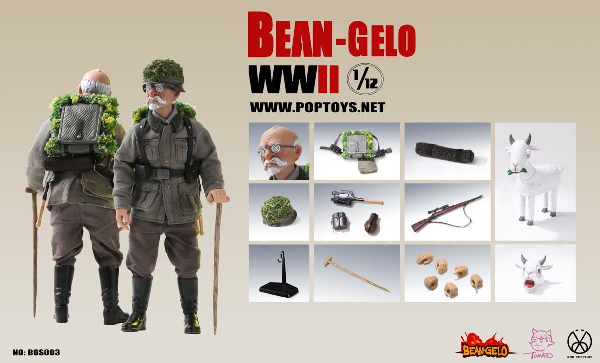 [สั่งจอง] POPTOYS 1/12 Bean Gelo Serie BGS001/2/3 Franz ,George , Weber