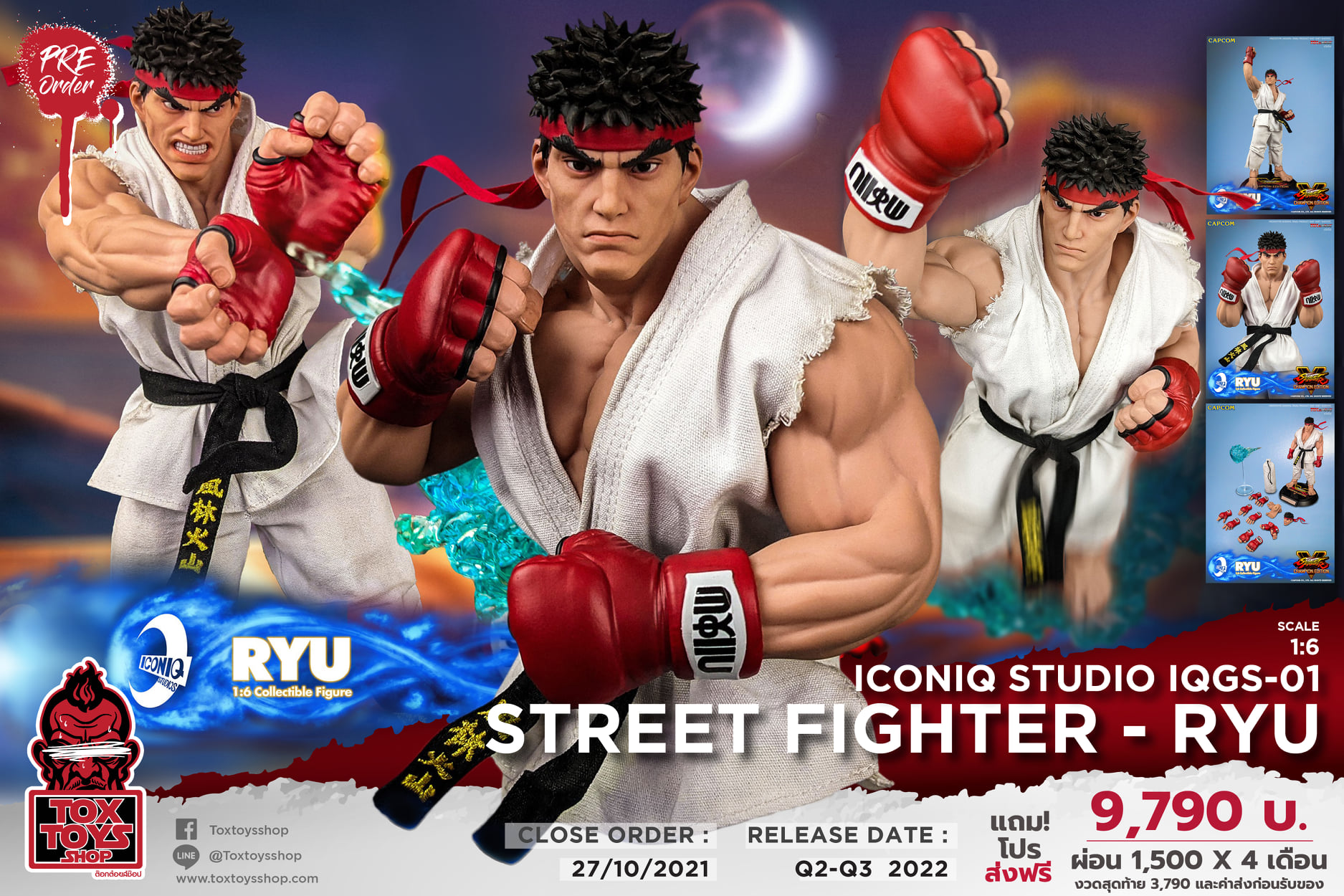 [สั่งจอง]Iconiq Studios IQGS-01 1/6 : Street Fighter - RYU