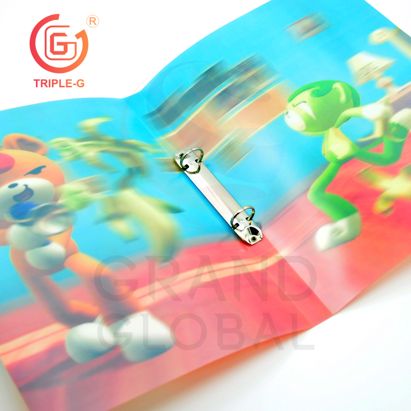 Triple-G แฟ้มใส่เอกสารขนาด A4 ลายแฟนซี 3มิติ แบบสันห่วง แพ๊ค 4 ชิ้น