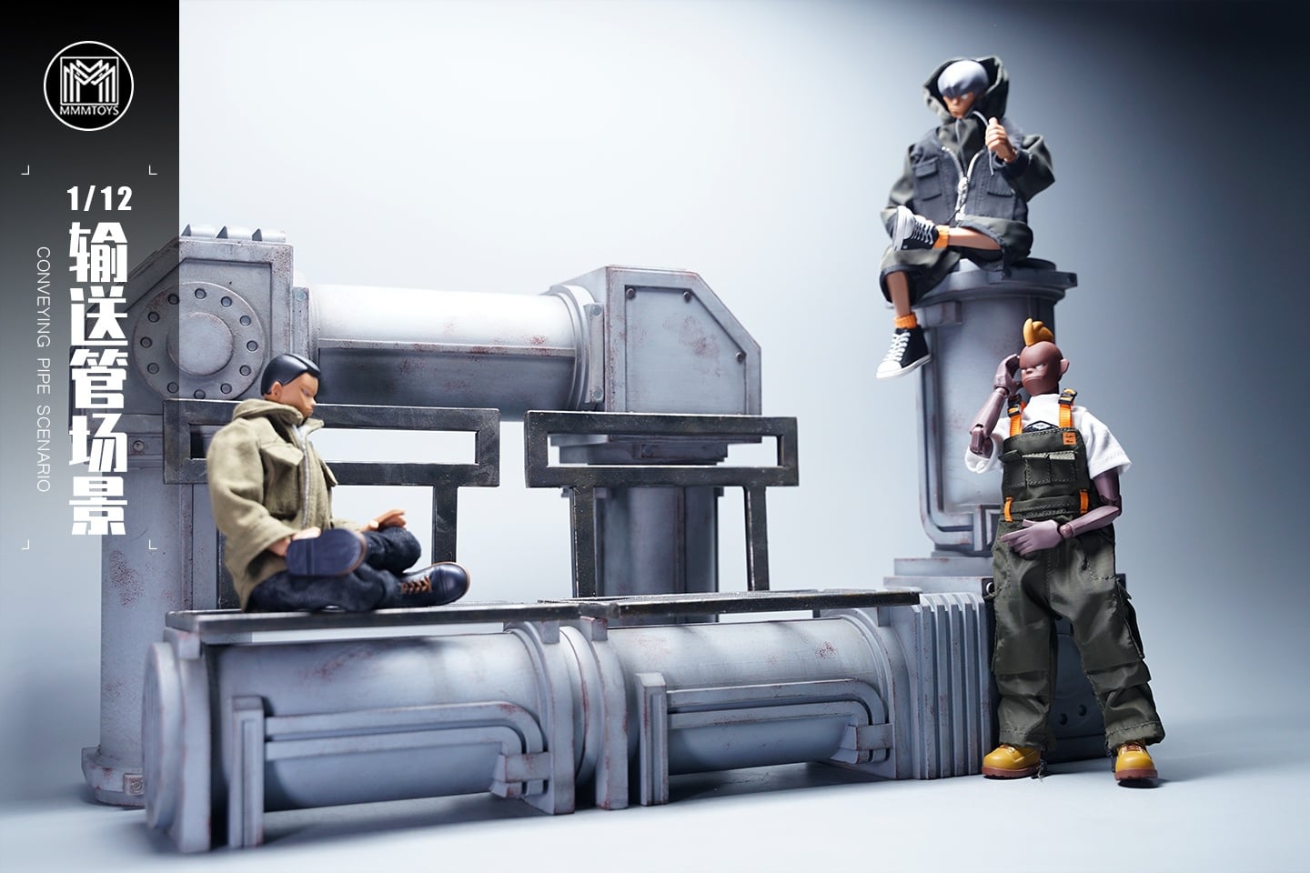 [สั่งจอง]mmmtoys M2113 1/12 : Conveying pipe scenario