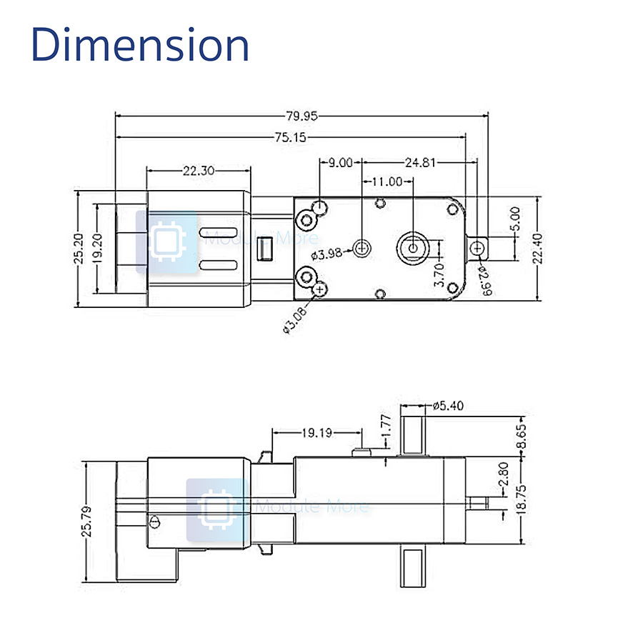 TT motor with AB Phase Encoder 6V 12V DC full metal gear reduction