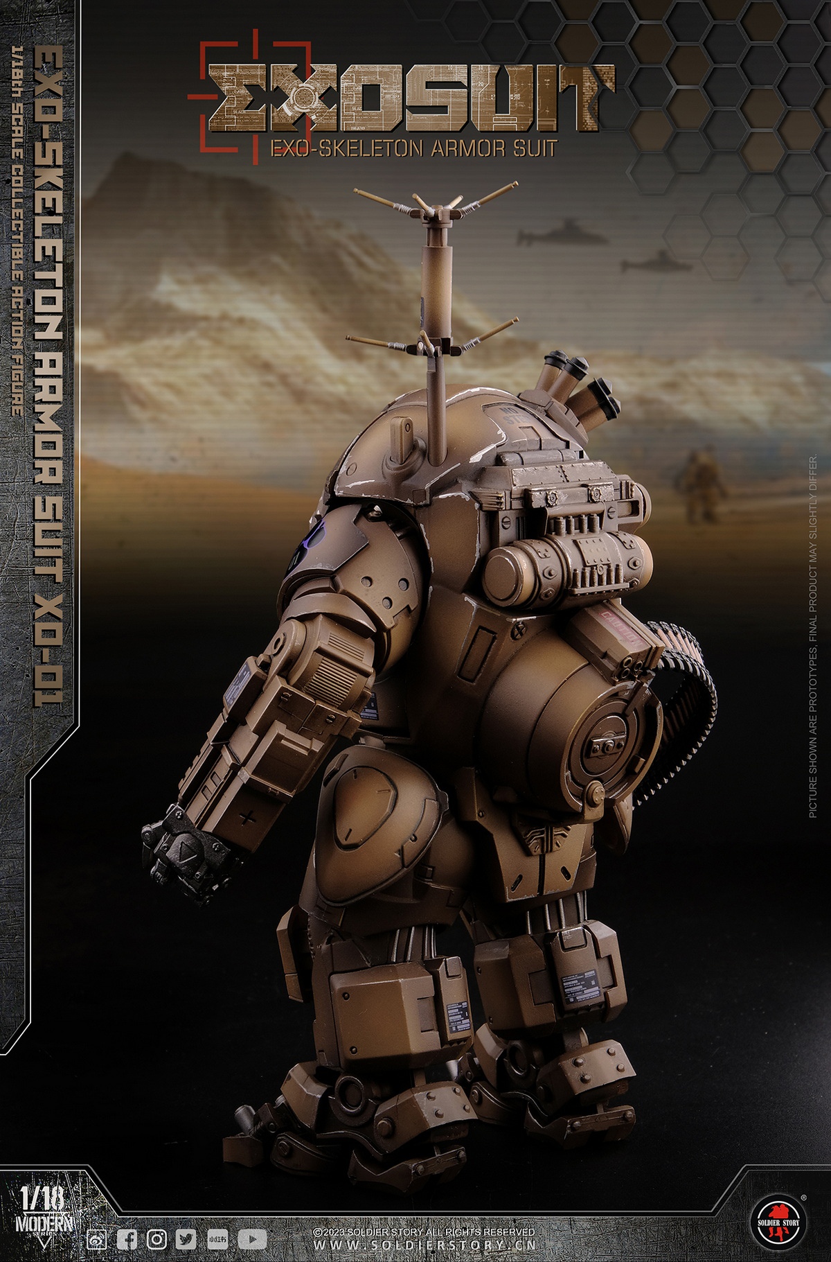 [พร้อมส่ง]SoldierStory SSE001 1/18 : EXO-Skeleton Armor Suit XO-01 Collectible Action Figure