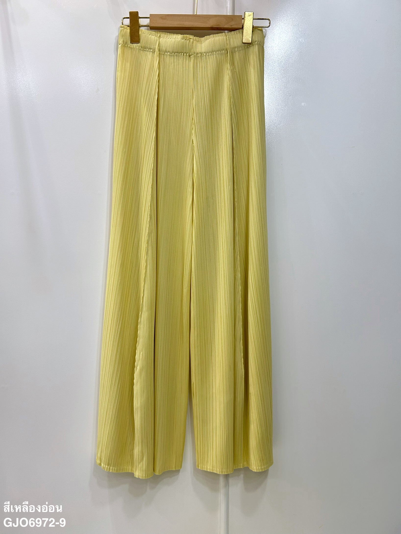 ยาว37.5"นิ้ว! 2MUAY กางเกงผู้หญิง กางเกงพลีทคุณภาพ รุ่น GJO6972 WIDE LEG PLEAT PANT FREE SIZE