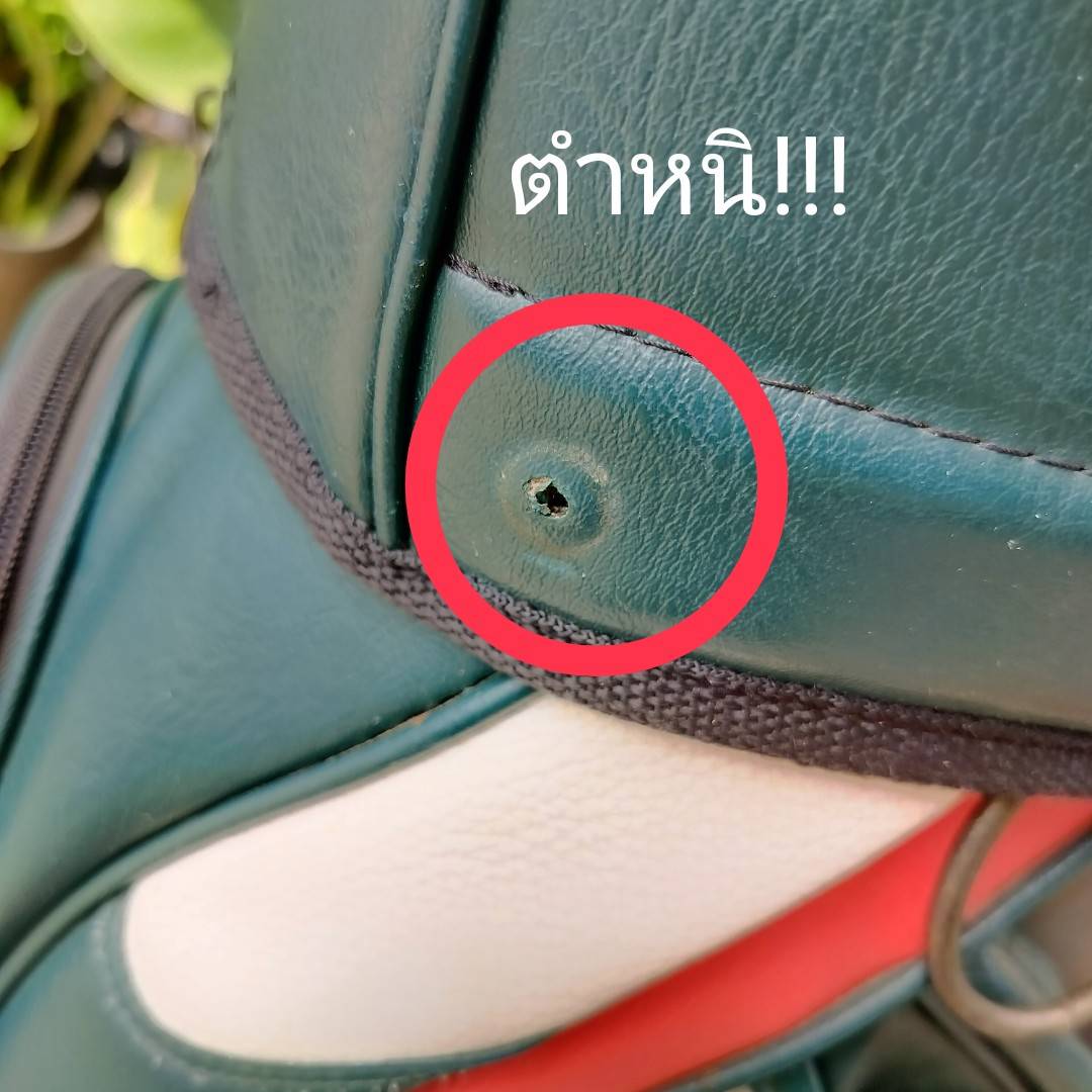 ถุงกอล์ฟ HEINEKEN มือสอง **แป๊ะ COVER หลุด 1 จุด** ติดได้ปกติ 3 จุด ถ้าไม่ซีเรียส ไม่มีผลอะไร ถุงออกแบบสวยมาก