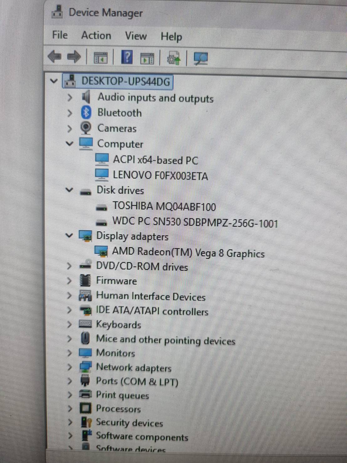ALL-IN-ONE Lenovo ideaCenter Aio 3 24ADA6 Ryzen5-3500U Ram 8GB SSD 256GB