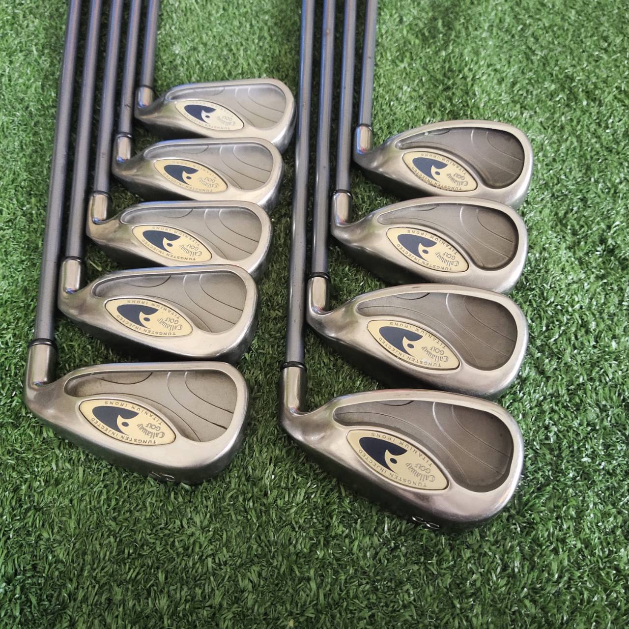 ชุดเหล็ก Callaway HAWK EYE TITANIUM IRONS โครงสร้าง Titanium + Tungsten Weighting ตีไฟแล่บ