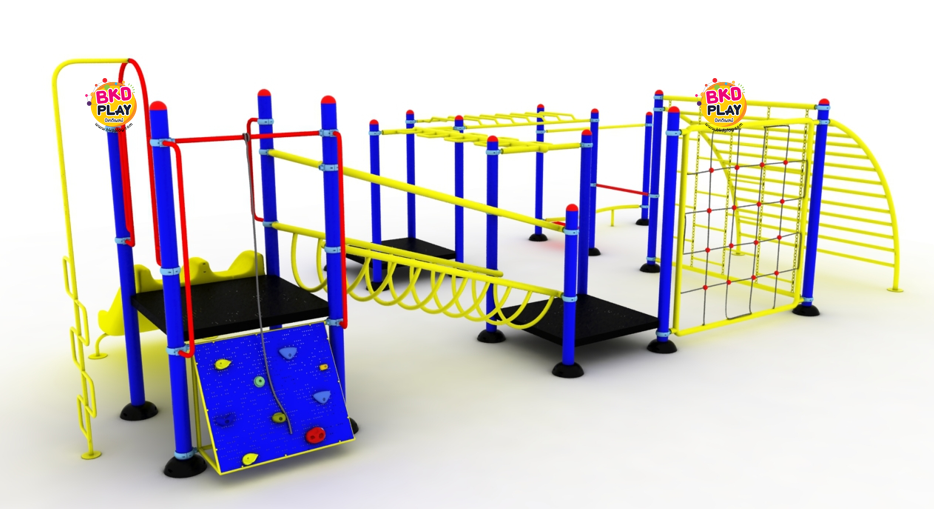 เครื่องเล่นสนามเหล็ก บาร์ปีนป่าย รุ่น BKD-S-BB-12 ของเล่นสนาม ครุภัณฑ์สนามเด็กเล่น, สพฐ,โครงการโรงเรียนประชารัฐ เครื่องเล่นสนามกลางแจ้ง-ในร่ม โรงงานผลิตในไทย