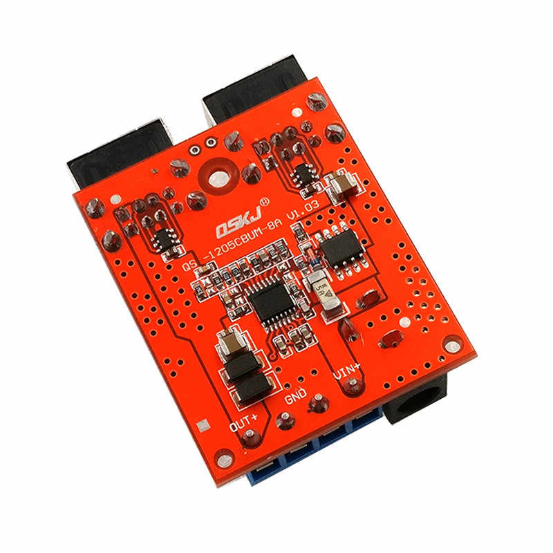 โมดูลแปลงไฟ 8-35V เป็น 5V แบบ USB 4 พอร์ท กระแสสูงสุด 8A Step down 8-35V to 5V 8A 4 USB