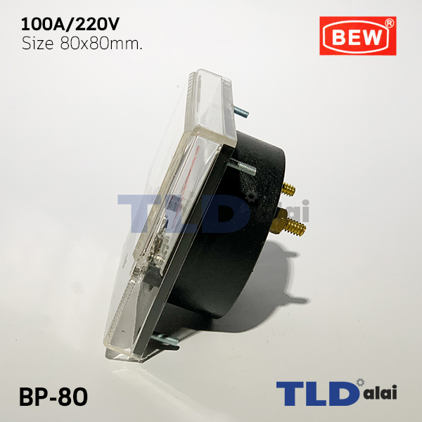 พาแนลมิเตอร์ แบบเข็ม ขนาด 100A ขนาด 80x80 mm. รุ่น BP-80 พร้อมอุปกรณ์ยึด Panel Meter ตัววัดความถี่ไฟฟ้า (Analog Frequency Panel Meter)