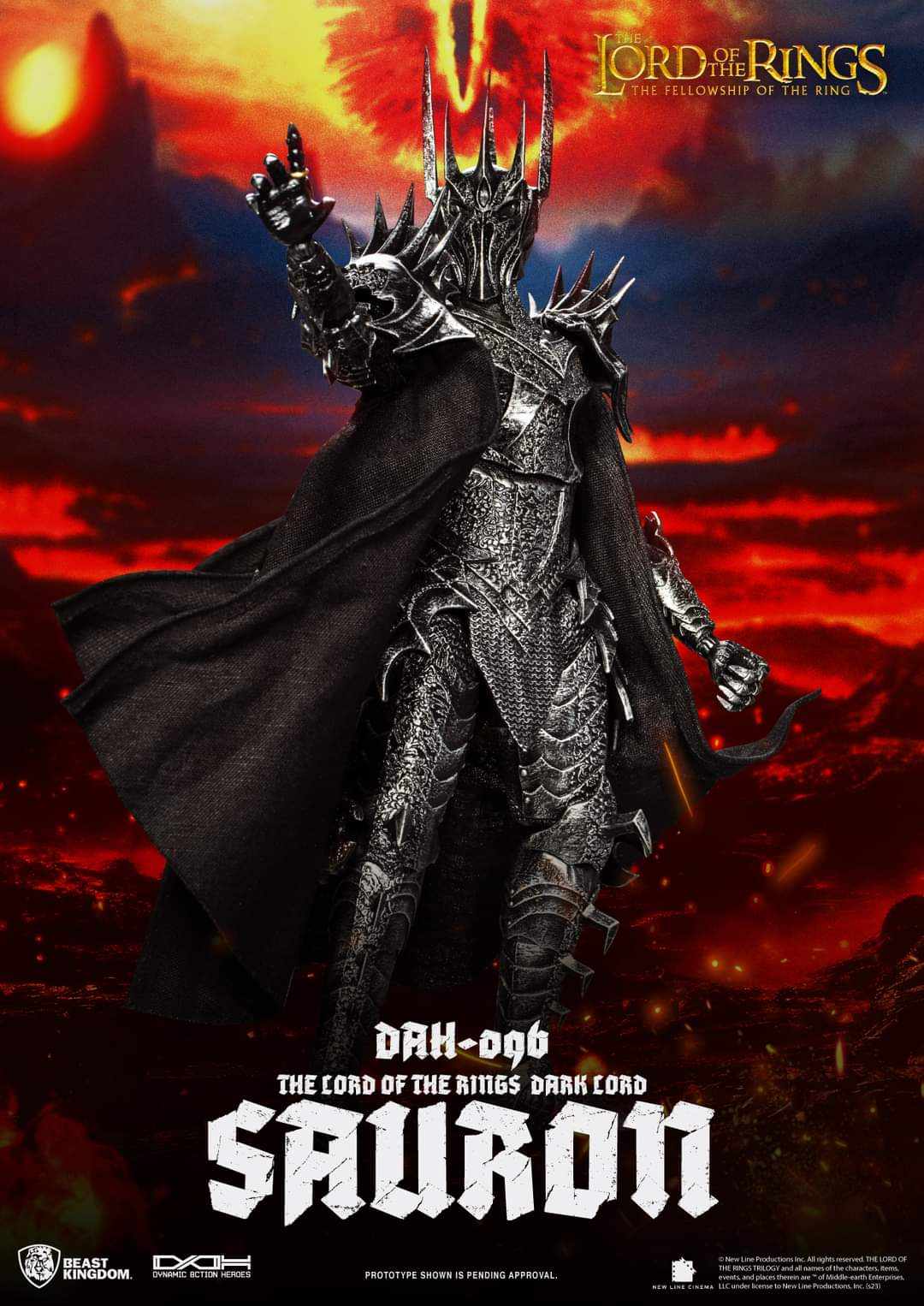 [สั่งจอง] Beast Kingdom DAH-096 : The Lord of the Rings Dark Lord Sauron (29cm)