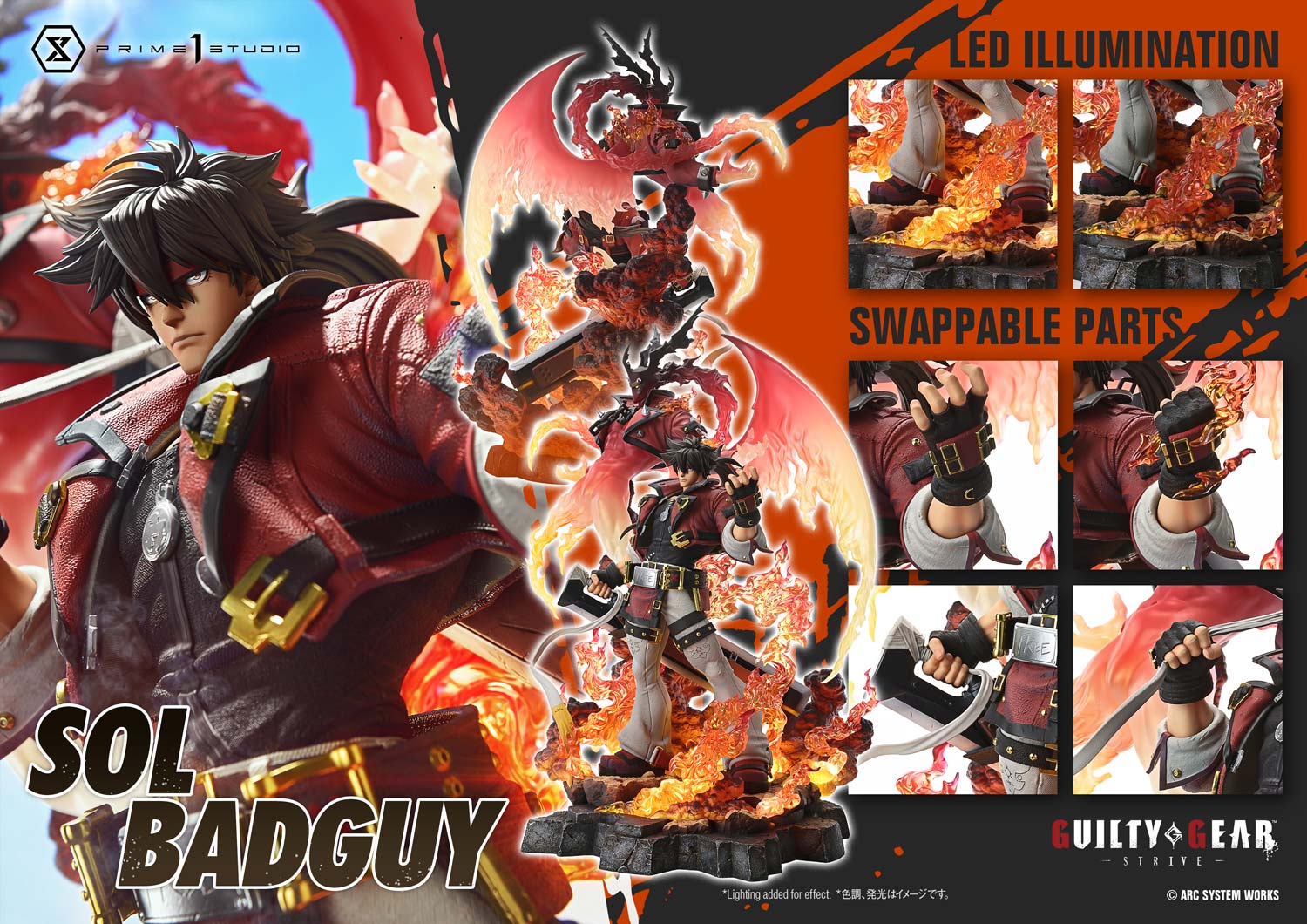 [สั่งจอง]Prime 1 Studio UPMGG-03 : Sol Badguy (GUILTY GEAR -STRIVE-)