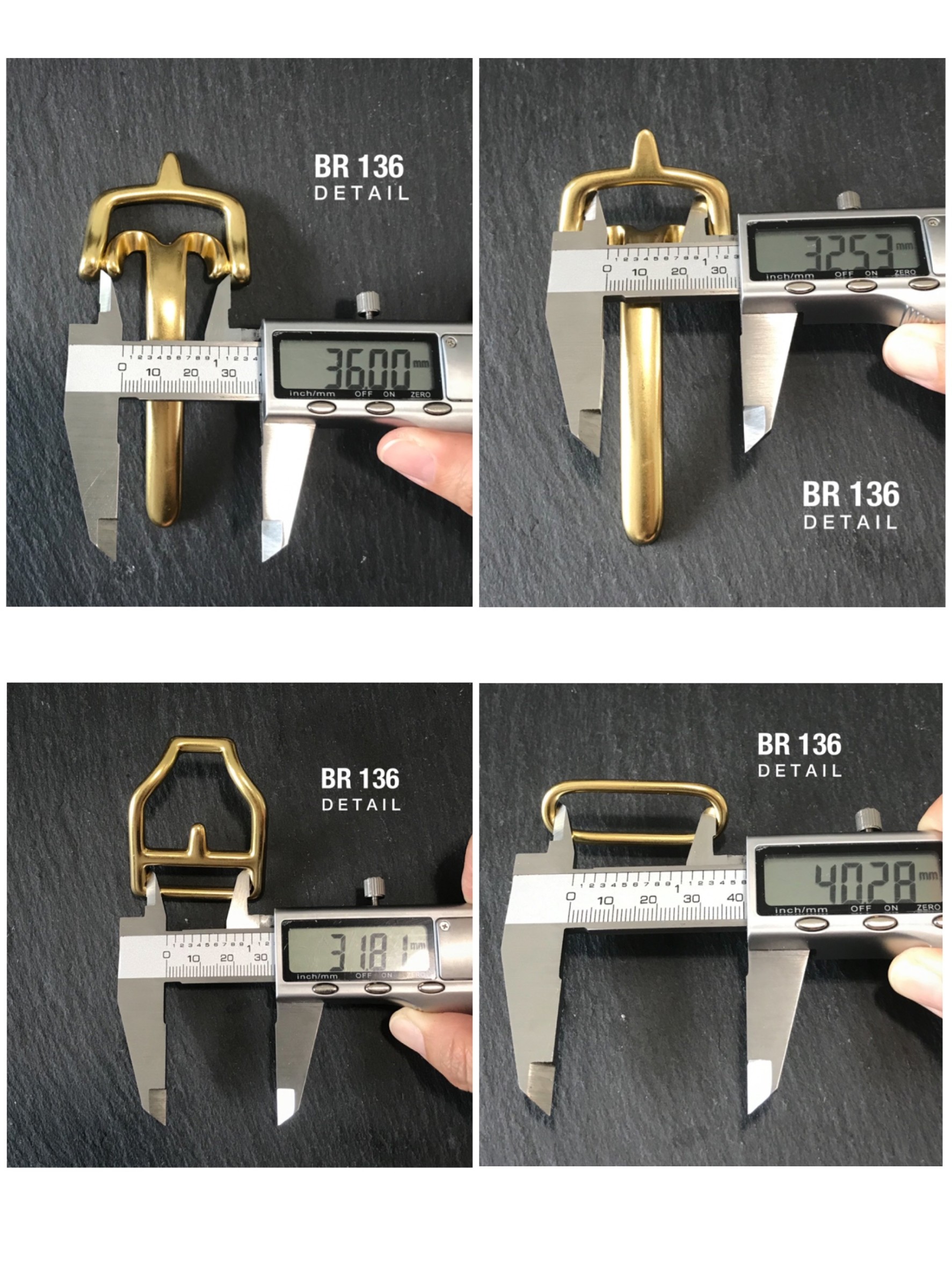 BR136 หัวเข็มขัดทองเหลือง ขนาด 38มิลหรือ 1.5นิ้ว ** ราคาต่อชิ้น**