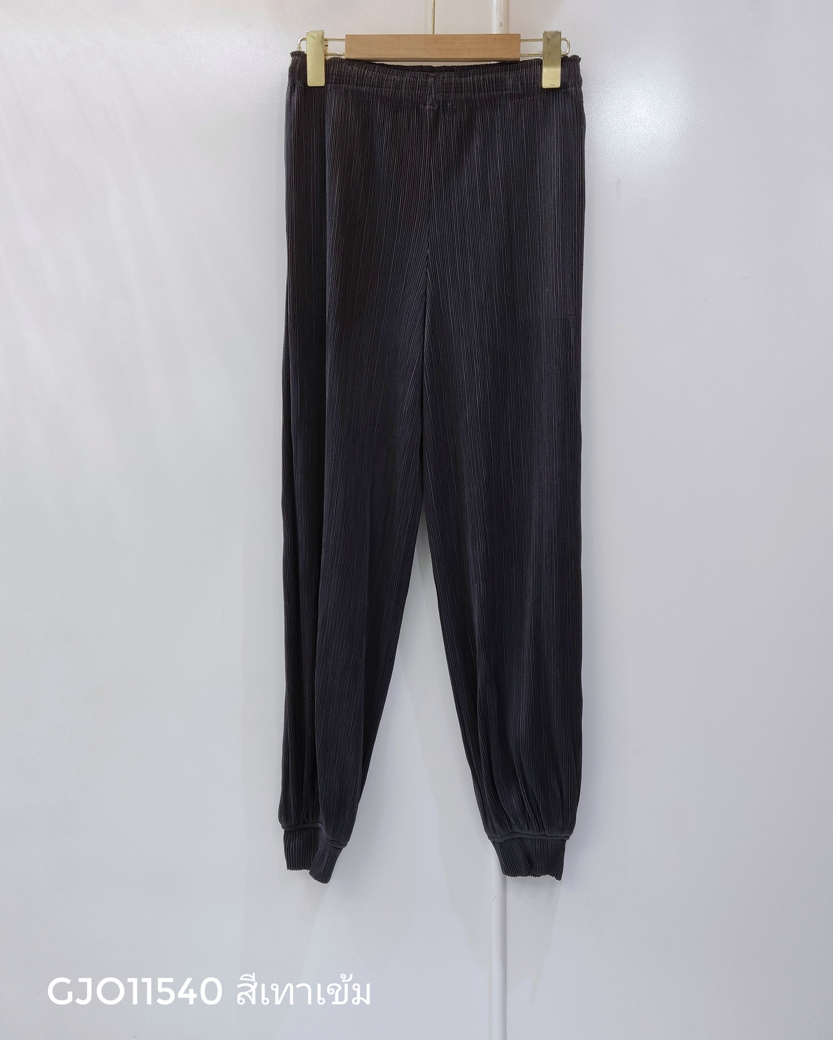 ยาว 36.5 นิ้ว!! 2MUAY รุ่น GJO11540 กางเกงพลีทคุณภาพ JOGGER PLEATED PANTS 7 สี FREE SIZE