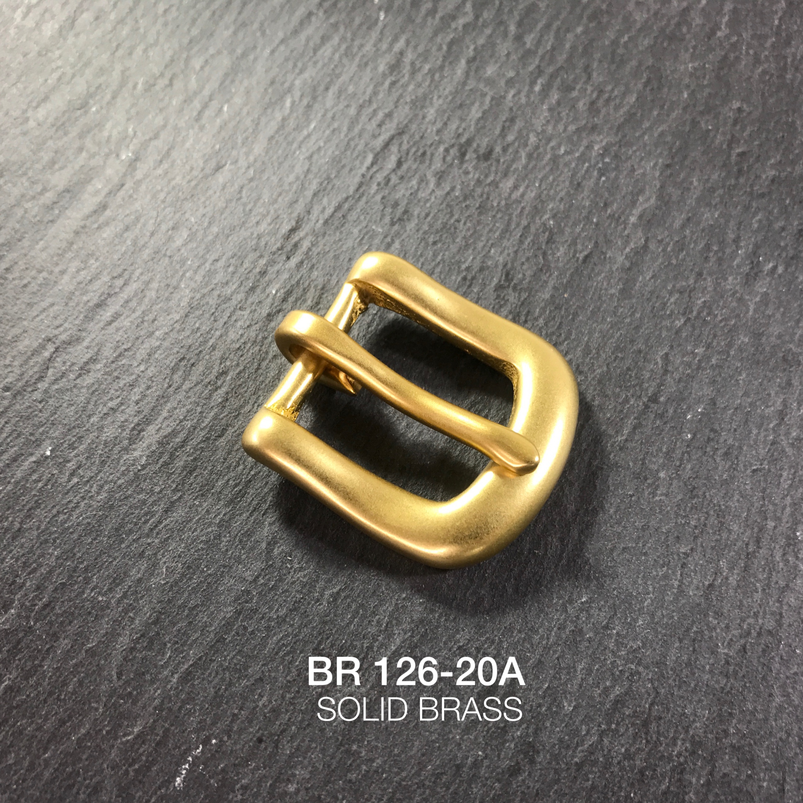 BR126-20A หัวเข็มขัดปรับสายกระเป๋า ขนาด 20มิล อะไหล่ทองเหลืองแท้ *ราคาต่อชิ้น* leatherbrass