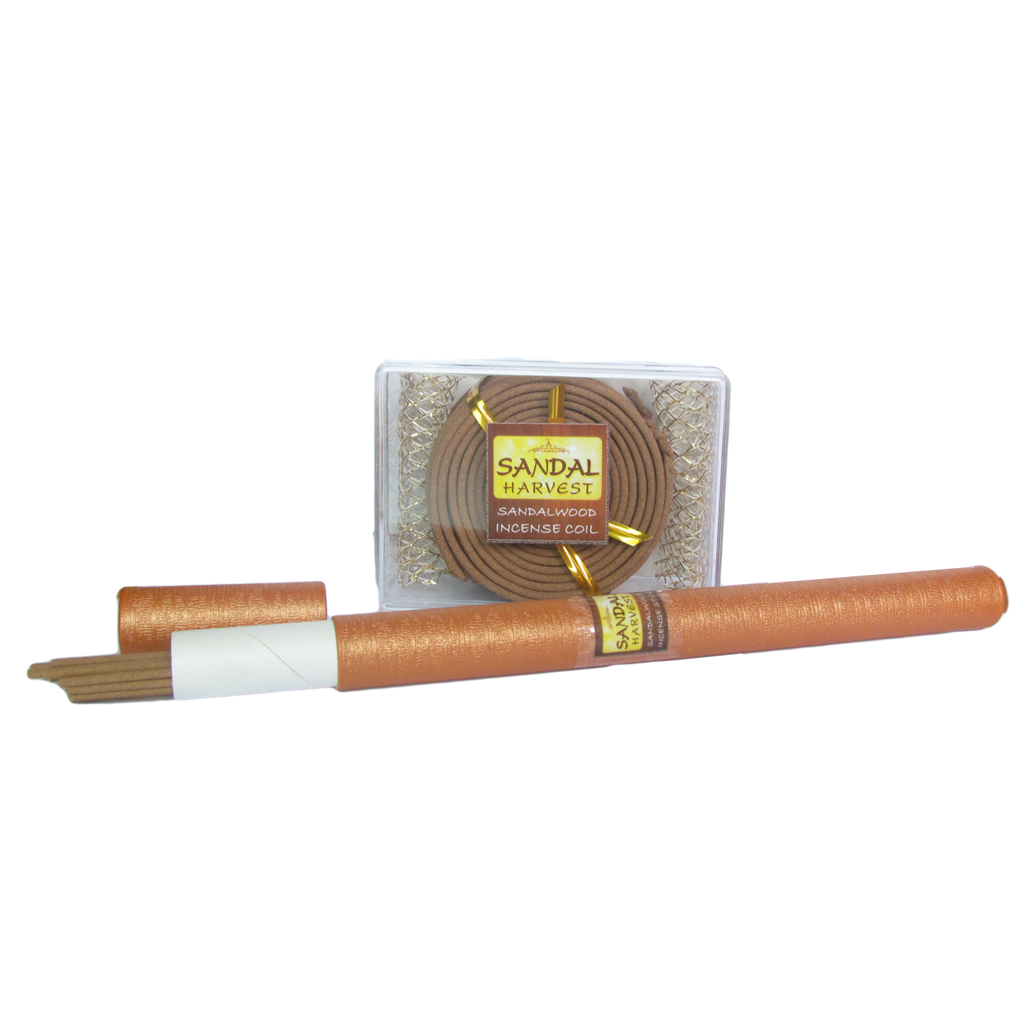 ไม้หอมแก่นจันทร์ ธูปแท่ง 10 gm. + ไม้หอมแก่นจันทร์ ธูปขด(ใหญ่ 14 pcs). ไม้จันทน์หอม หอมอโรม่า แท้ 100% ไม่มีน้ำหอม ไม่ไส่สี ไร้สารเคมี