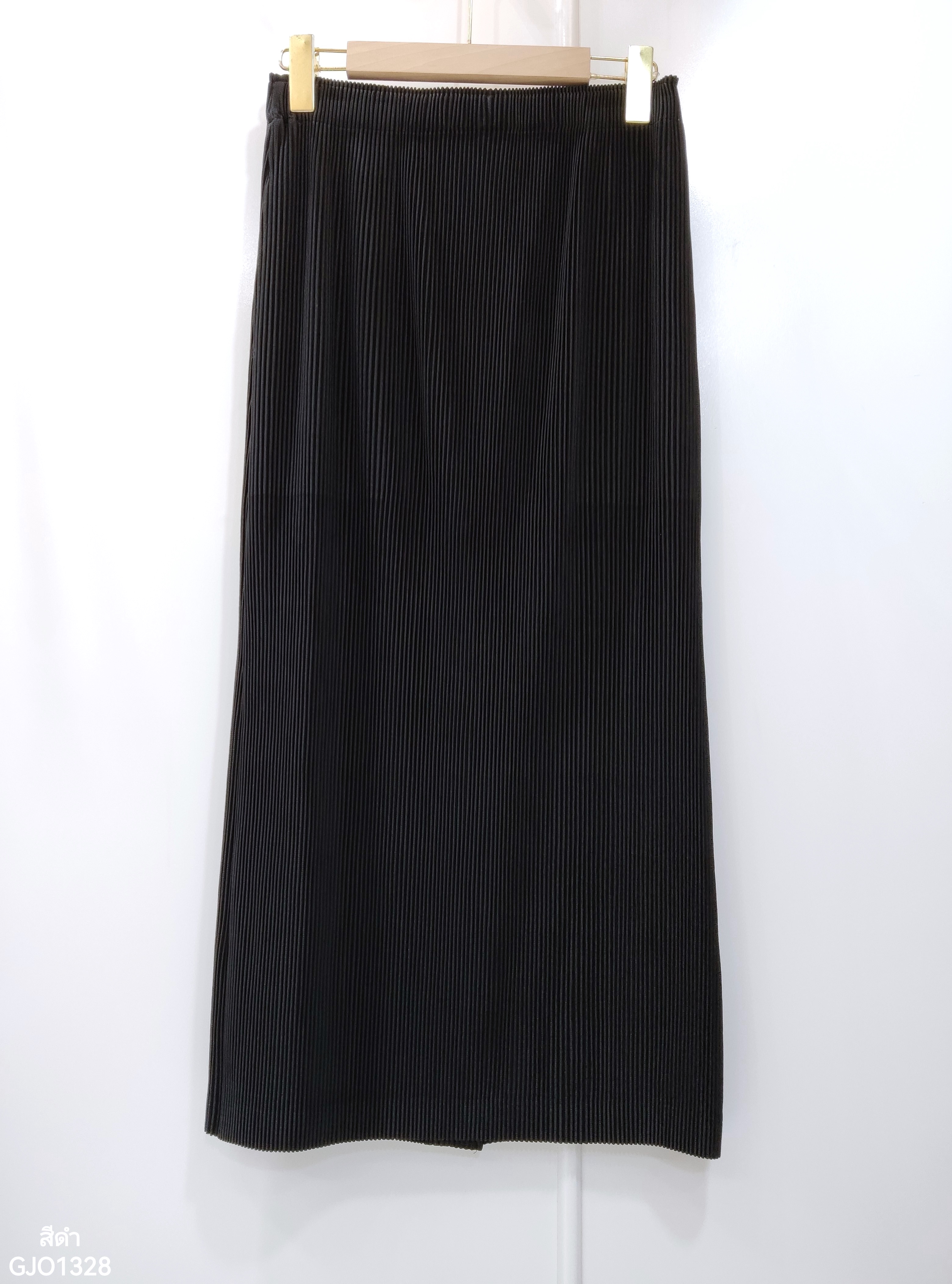 ยาว 33นิ้ว! 2MUAY รุ่น GJO1328 กระโปรงพลีทคุณภาพ THICK STRAIGHT PLEATED SKIRT 12 สี FREE SIZE