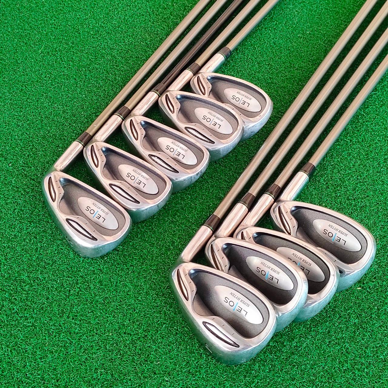 ชุดเหล็ก LEIOS SUPER HYTEN มีเหล็ก 5 - 9 เเละ PW AW(องศา48) AW (องศา53) SW ก้าน KASCO ELASTER I4200 FLEX R เป็นชุดสุดยอดพรีเมี่ยมของ KASCO