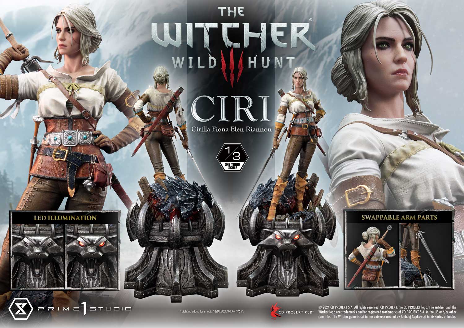 [สั่งจอง]Prime 1 Studio MMW3-03 : Ciri Fiona Elen Riannon (The Witcher 3: Wild Hunt)