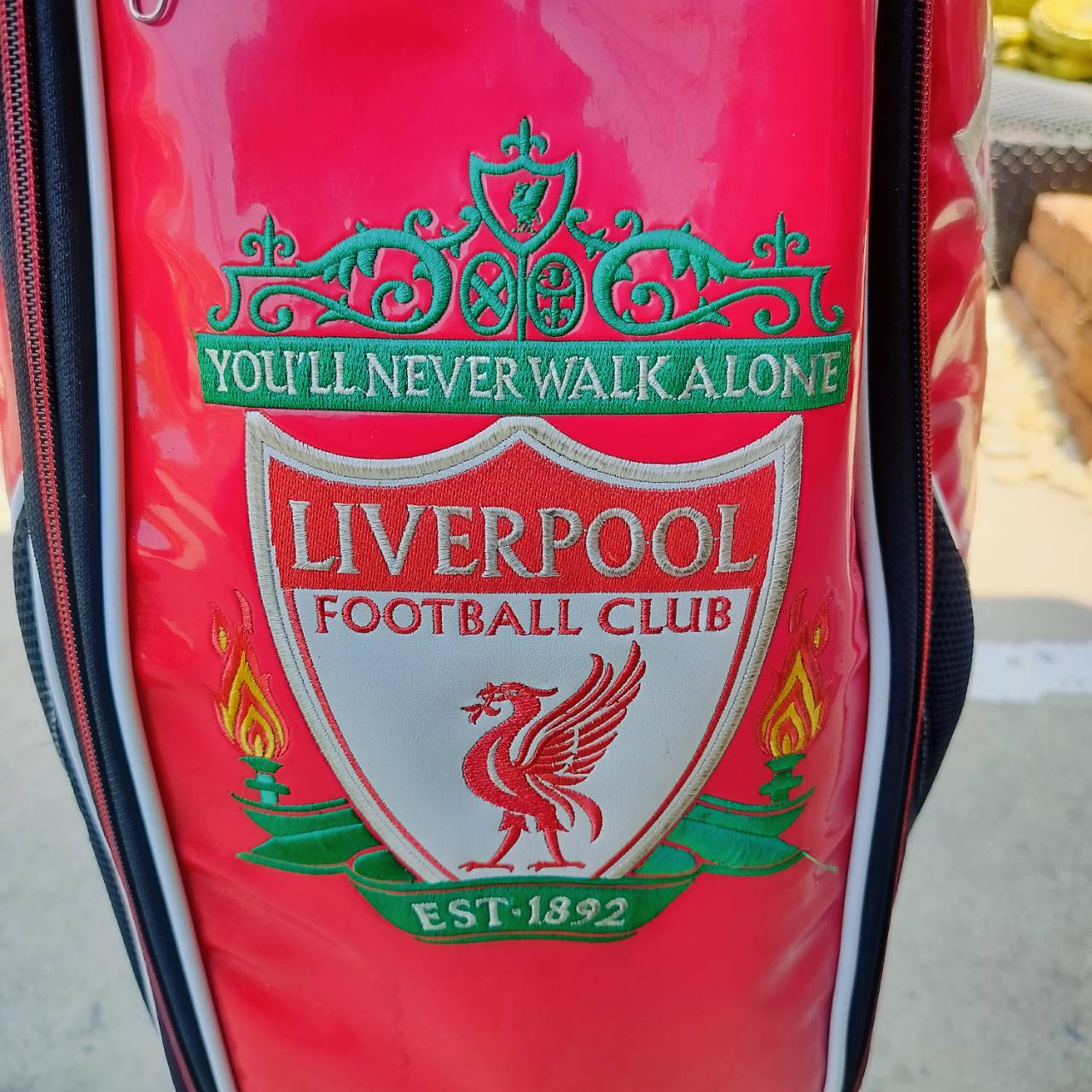 ถุงกอล์ฟ LIVERPOOL มือสอง ถุง TOUR ใบใหญ่ 9 นิ้ว หนังสวยมาก