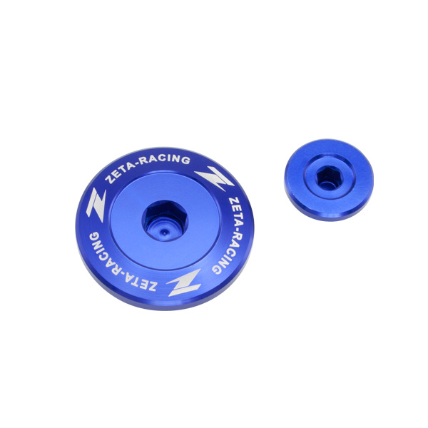 ปิดมาร์คจานไฟ ZETA Engine Plugs KLX230/250/300R DTX250/X สีน้ำเงิน
