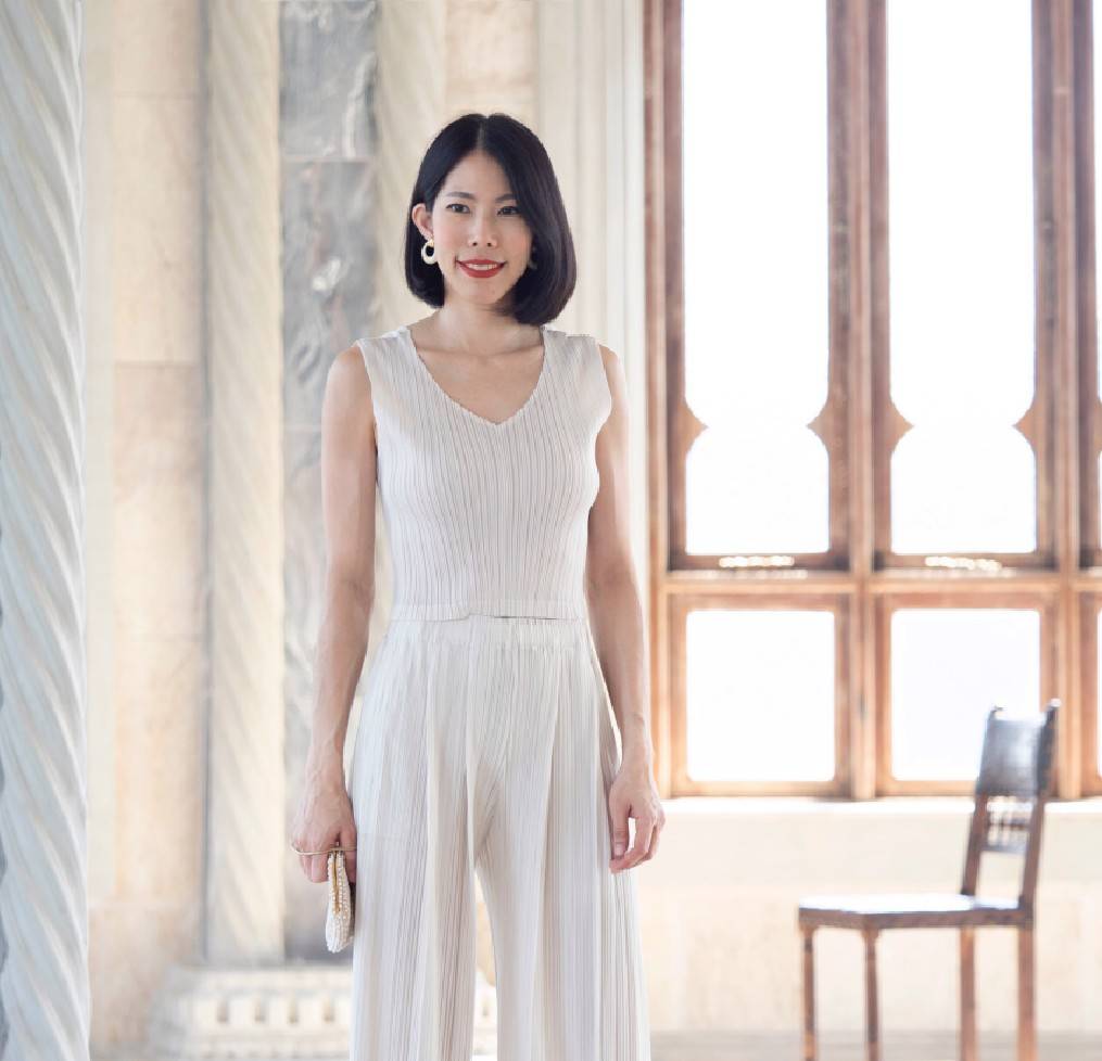 ยาว 16.5นิ้ว 2MUAY BASIC รุ่น GJO7739 SLEEVELESS V NECK CROP PLEATED TOP เสื้ออัดพลีทงานคุณภาพ เสื้อครอป 13สี FREE SIZE