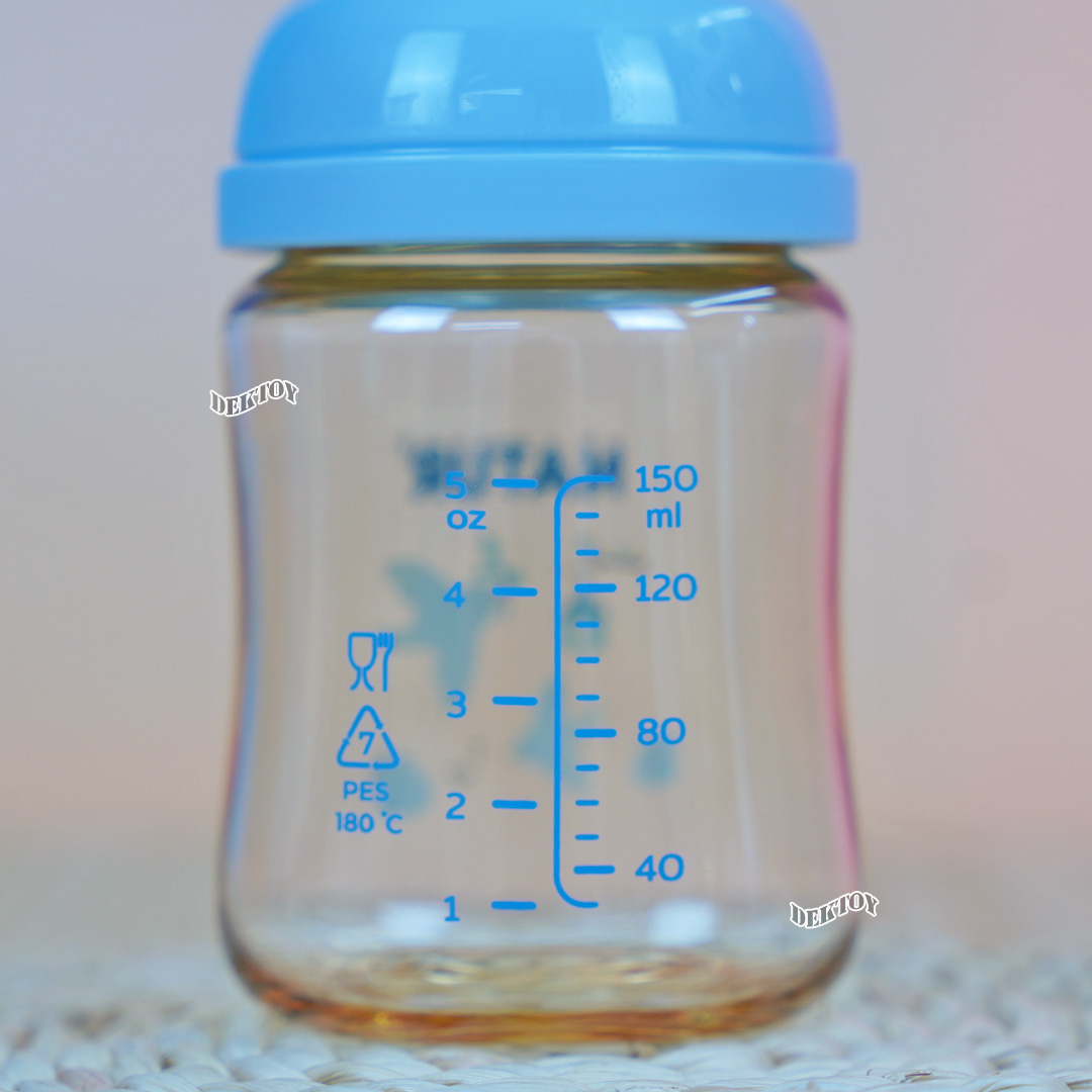 ขวดนมเนเจอร์ อินฟินิทสีชา PES Natur infinit ขวดนมคอกว้าง 5 และ 9 ออนซ์ แพ็ค2ขวด จุกนมไม่ดูดไม่ไหล 0-18 เดือน