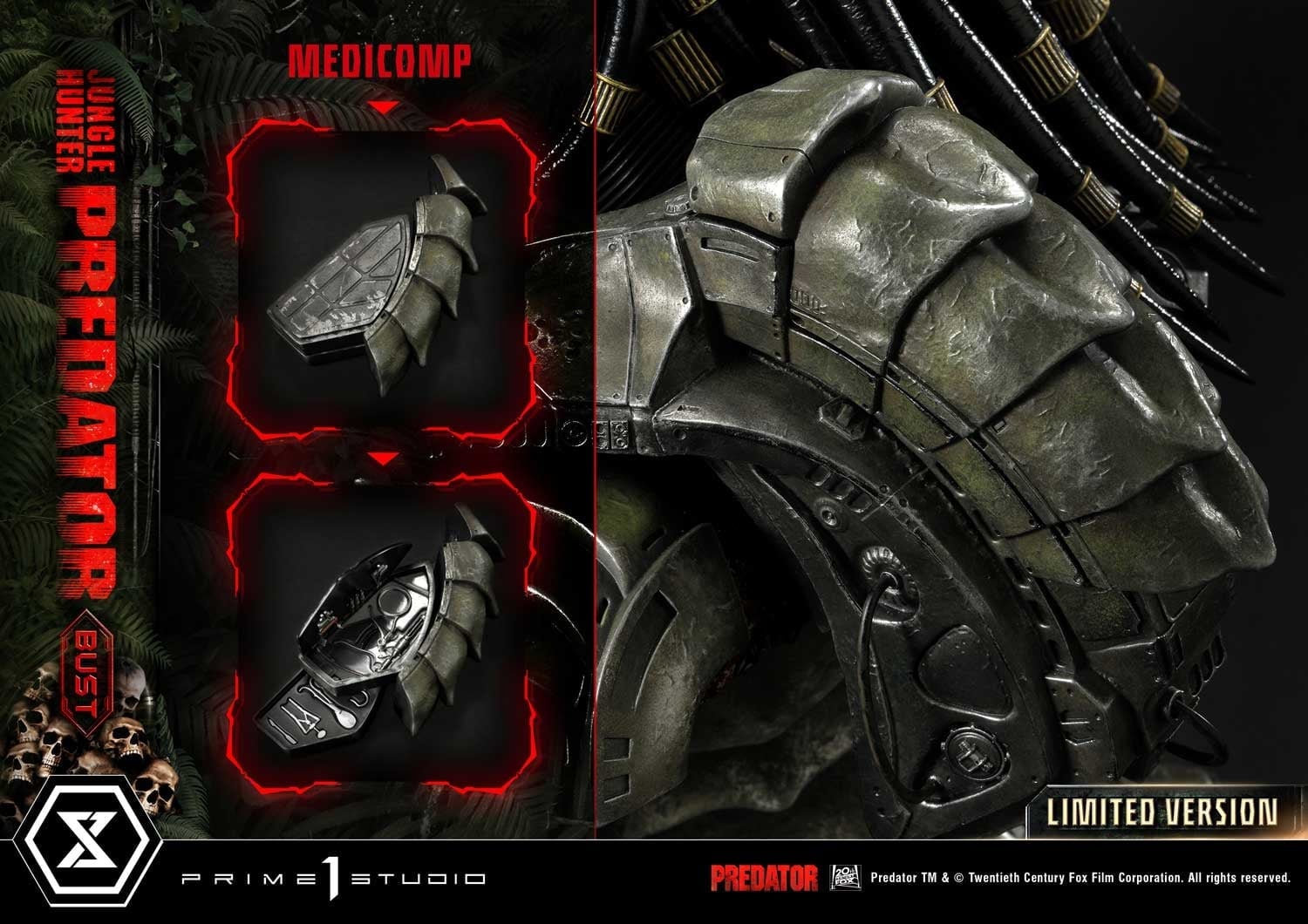 [สั่งจอง]Prime 1 Studio 1/3 : Jungle Hunter Predator Bust (Predator 1987)