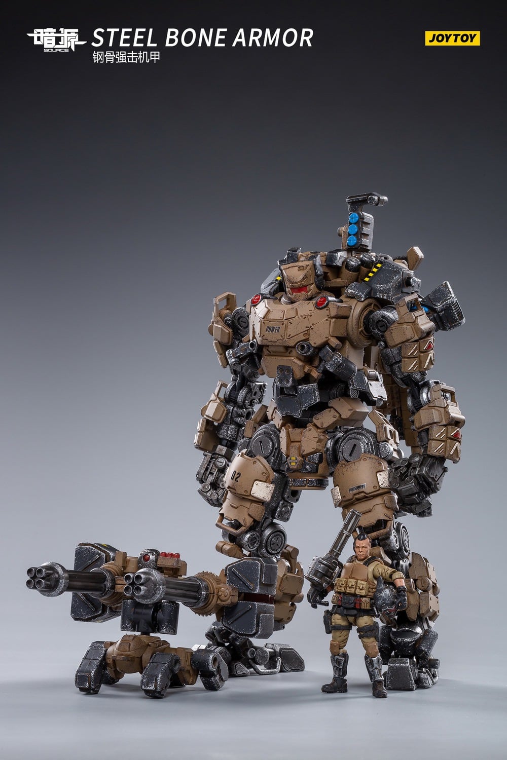 [สั่งจอง]JOYTOY JT0807 1/25 : Steel bone mecha (desert type)