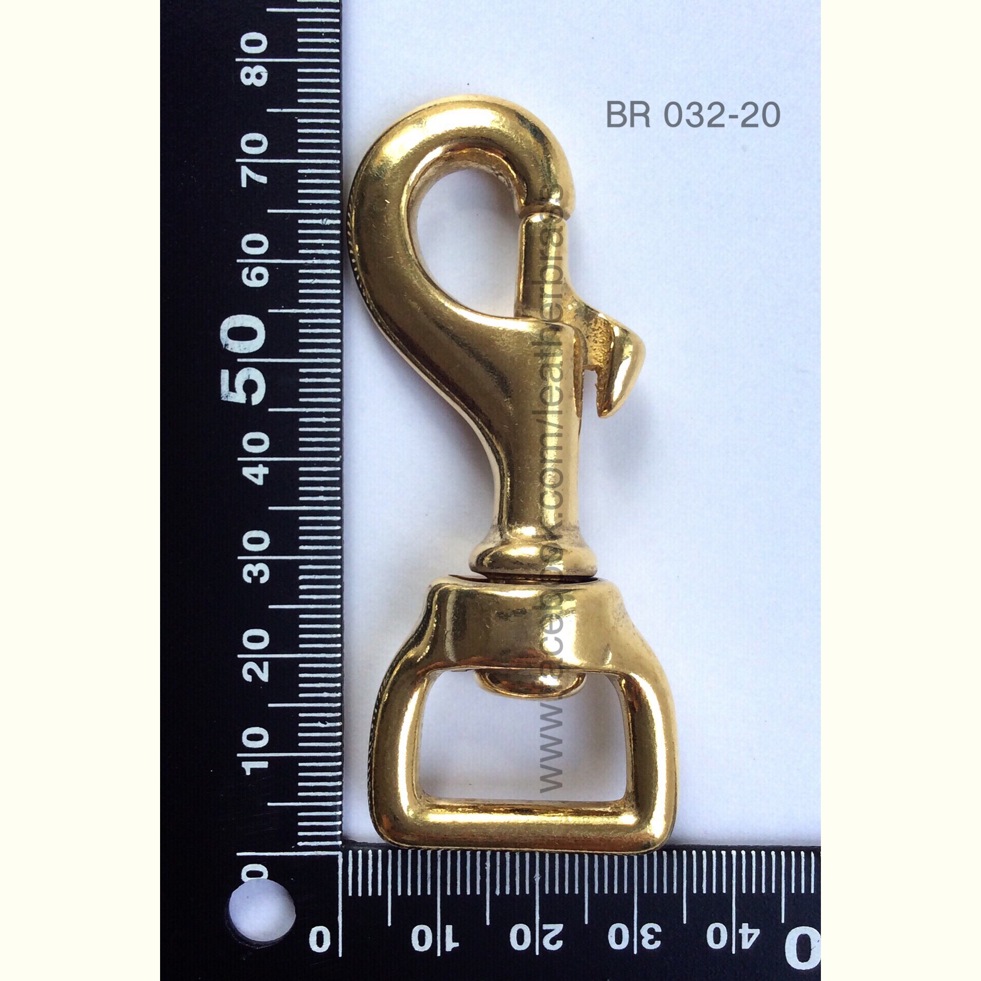 ฺBR032 ตะขอคอหมา ตะขอทองเหลือง อะไหล่ทองเหลืองแท้ อุปกรณ์งานหนัง leatherbrass**ราคาต่อชิ้น**